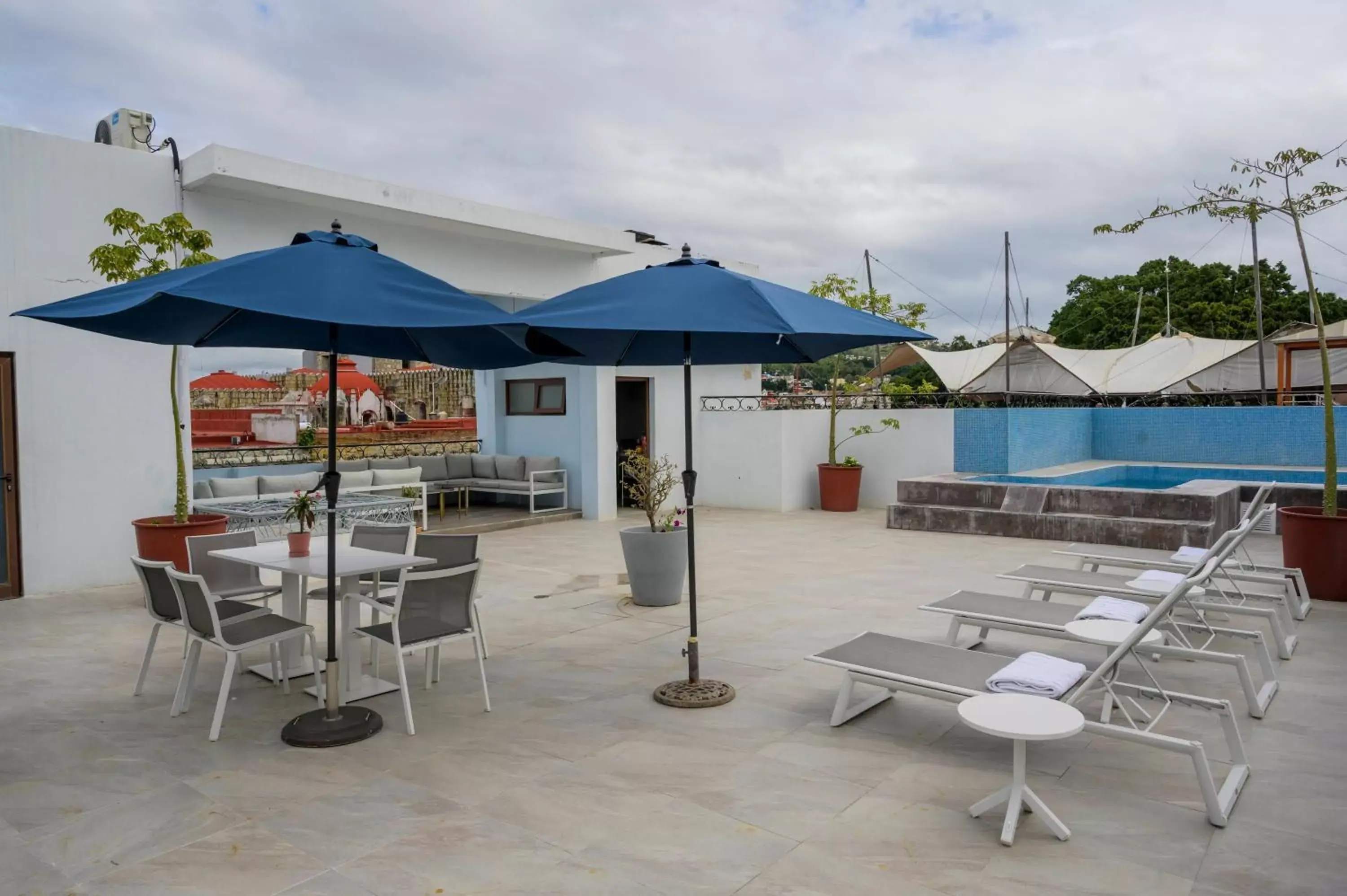 Patio, Swimming Pool in Suites de La Parra