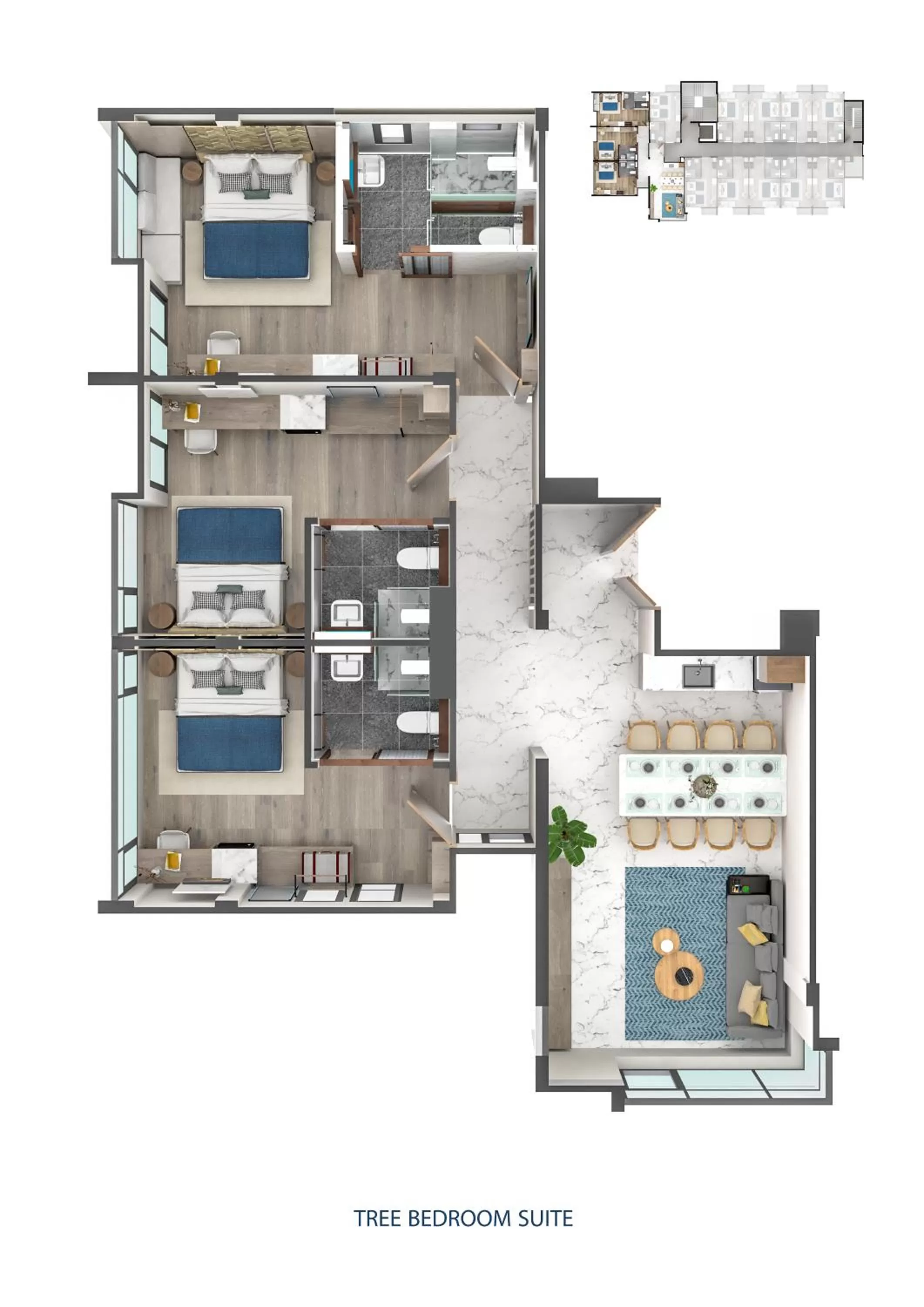 Floor plan in SHAN Villas Sukhumvit