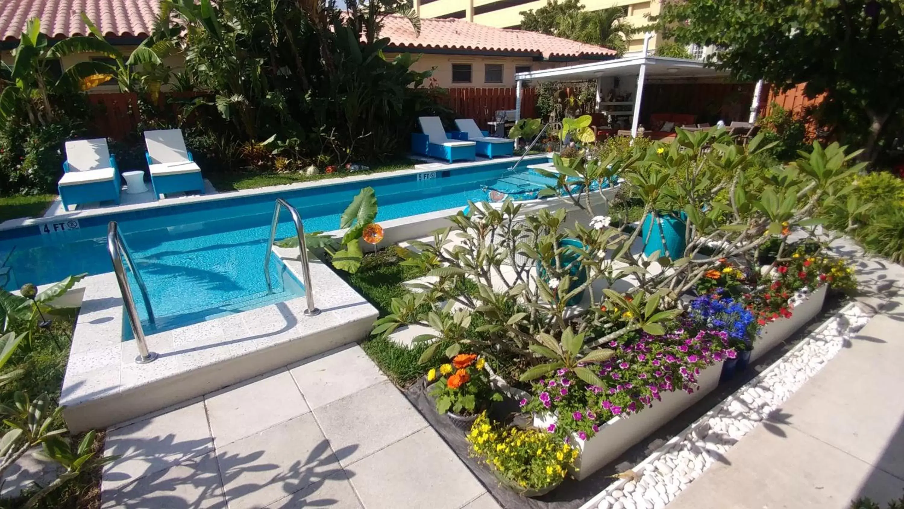 Garden, Swimming Pool in Downtown Hollywood Boutique Hotel