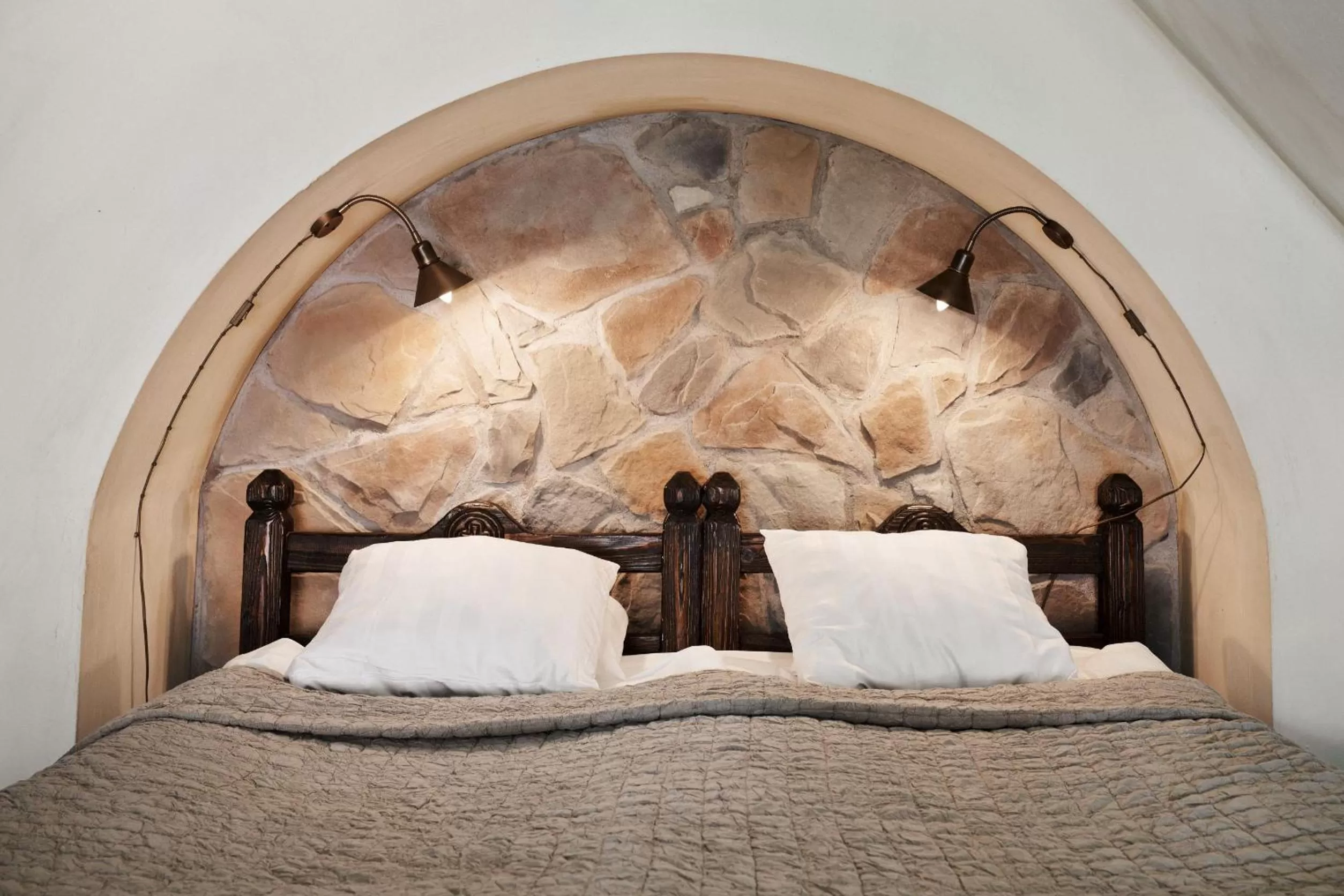 Photo of the whole room, Bed in Hotel Helgeand Wisby