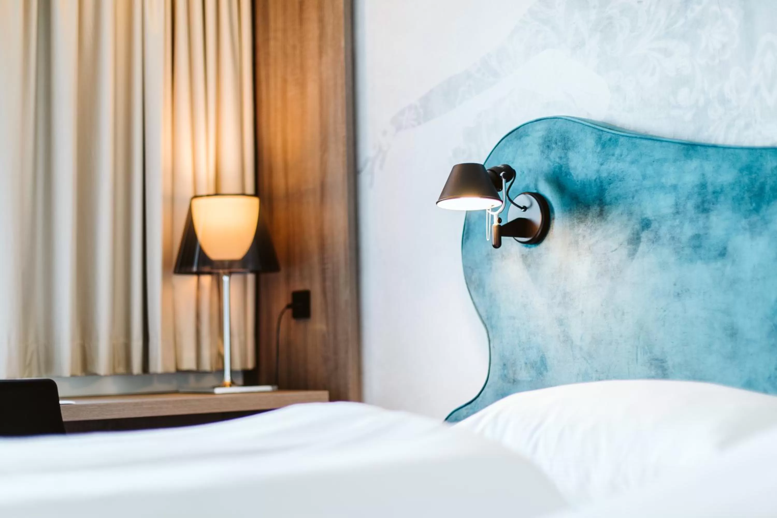 Decorative detail, Bed in Hotel Rainers21