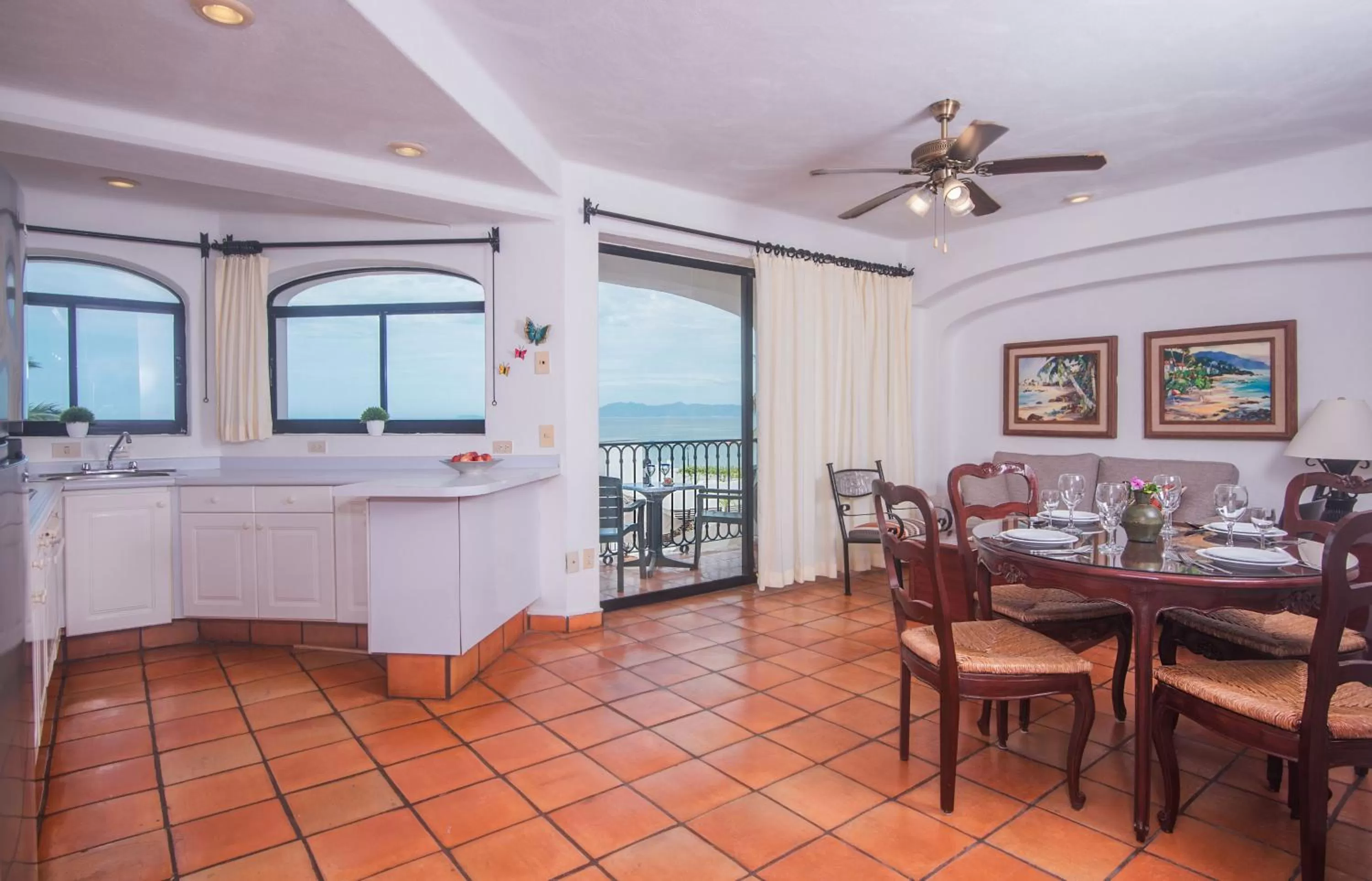 Living room in One Beach Street Puerto Vallarta