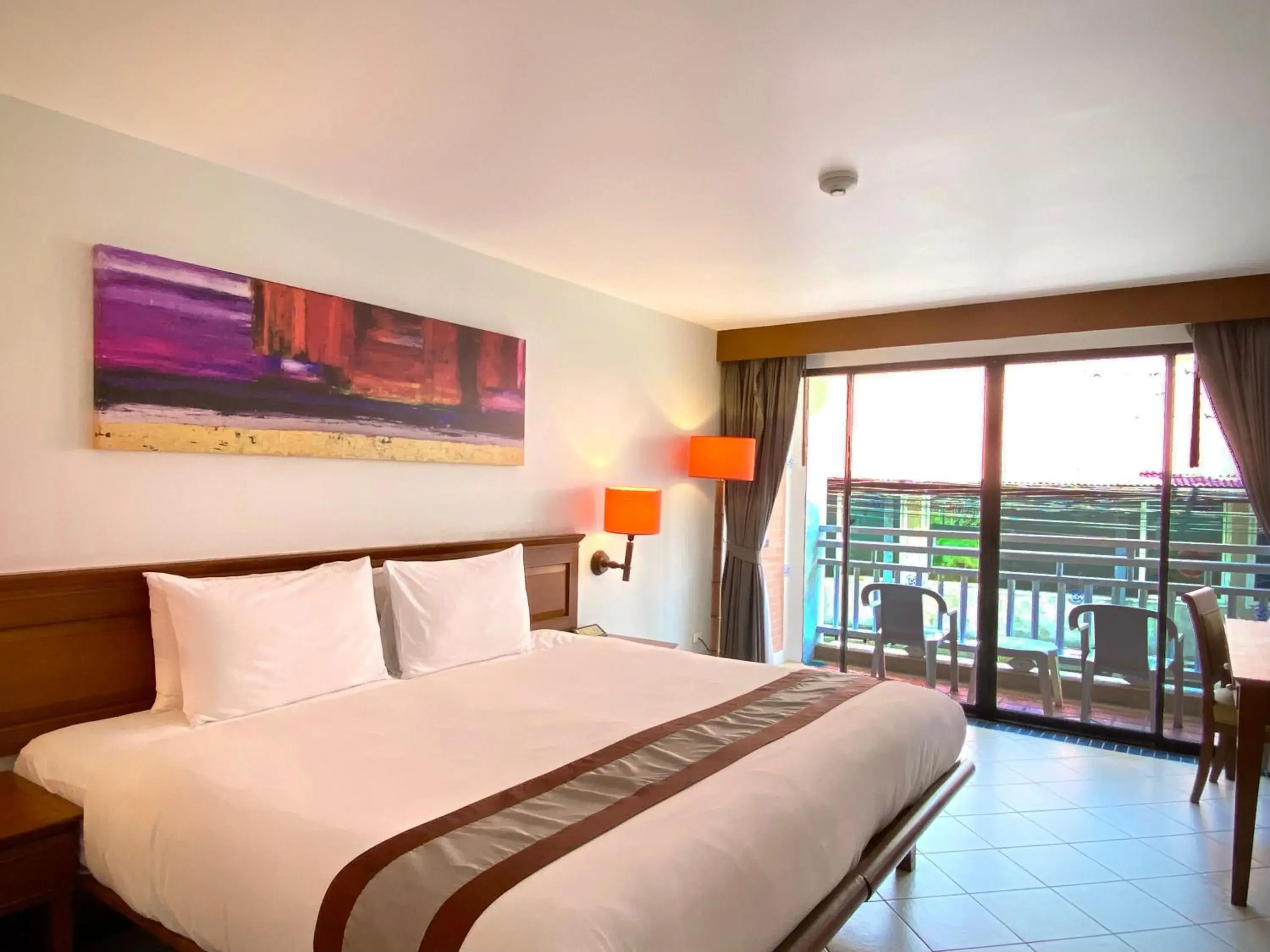 View (from property/room), Bed in Sunset Beach Resort View (from property/room), Bed in Sunset Beach Resort