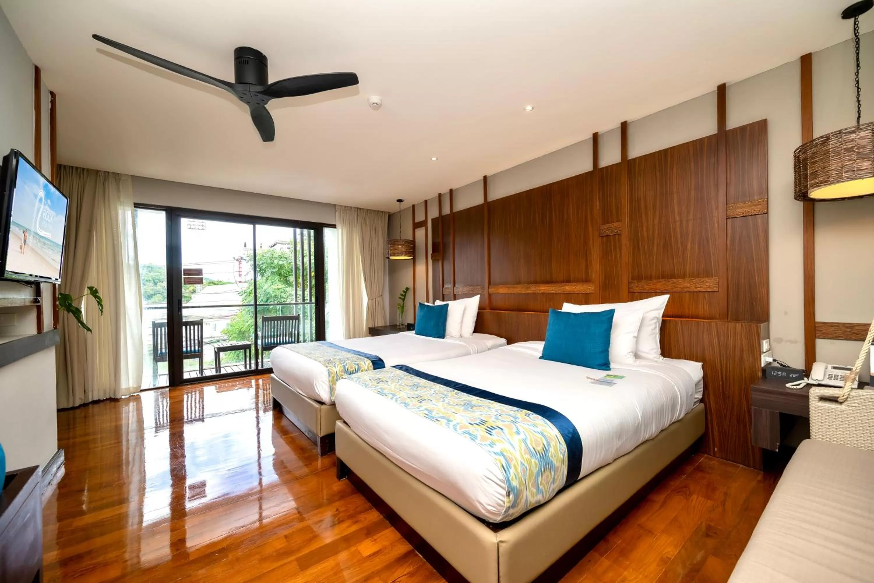 Bed in The Rock Hua Hin Beachfront Spa Resort