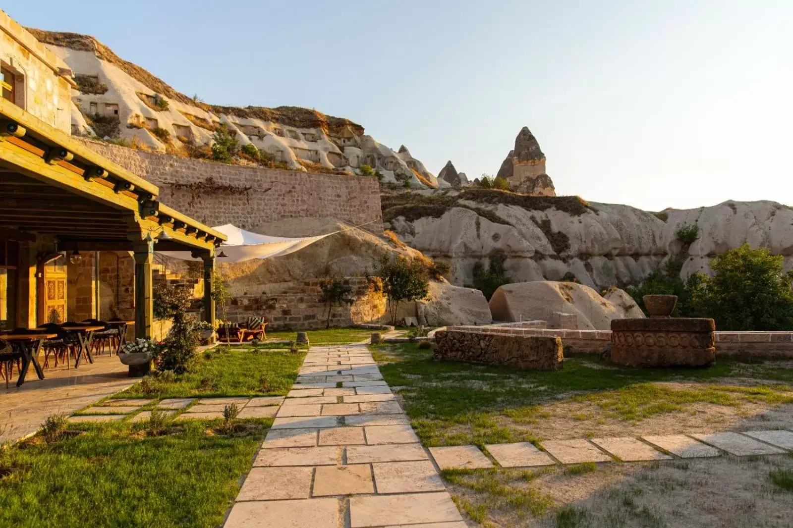Garden in Aza Cave Cappadocia