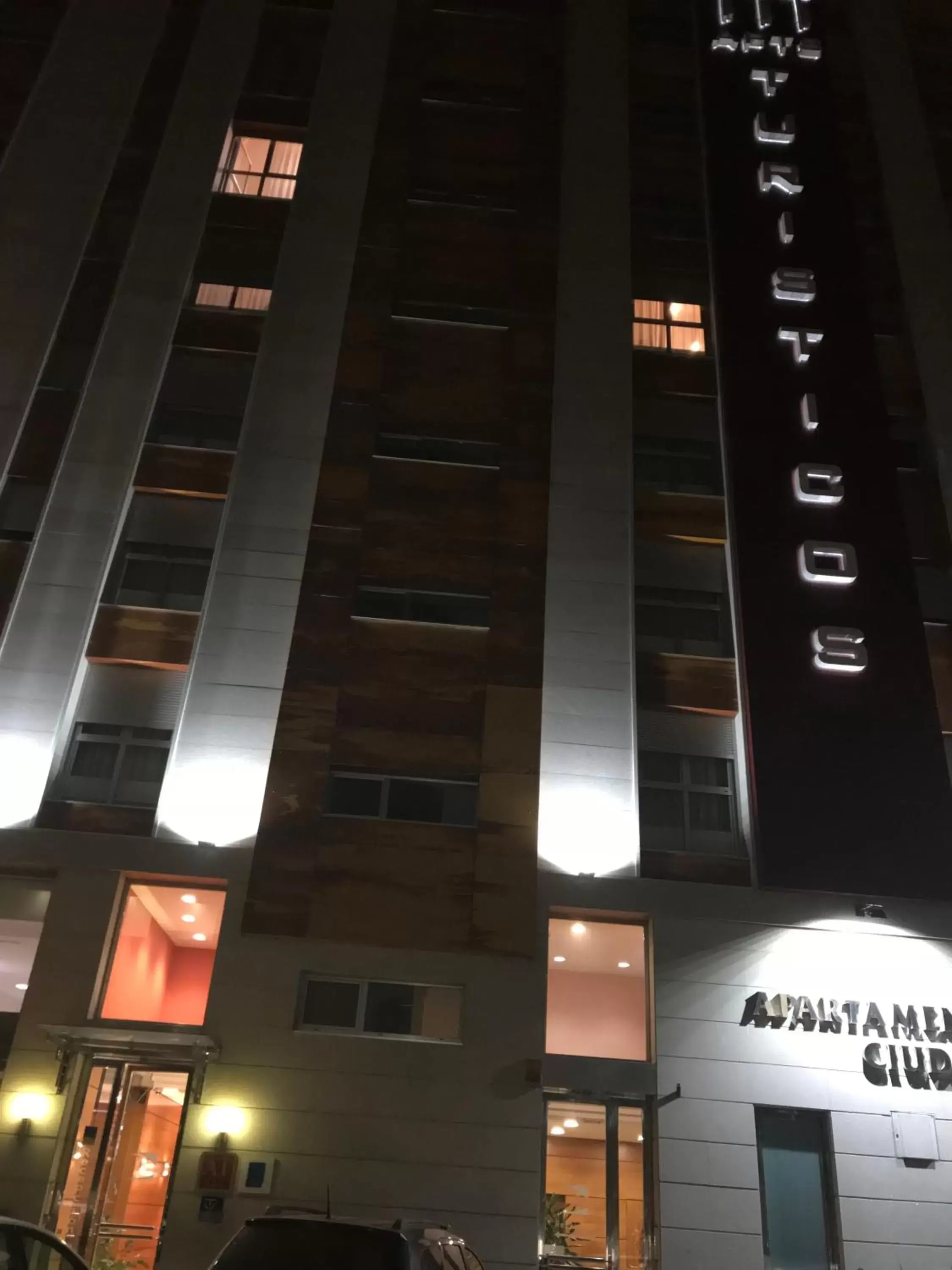 Facade/entrance, Property Building in Hotel Apartamentos Ciudad de Lugo