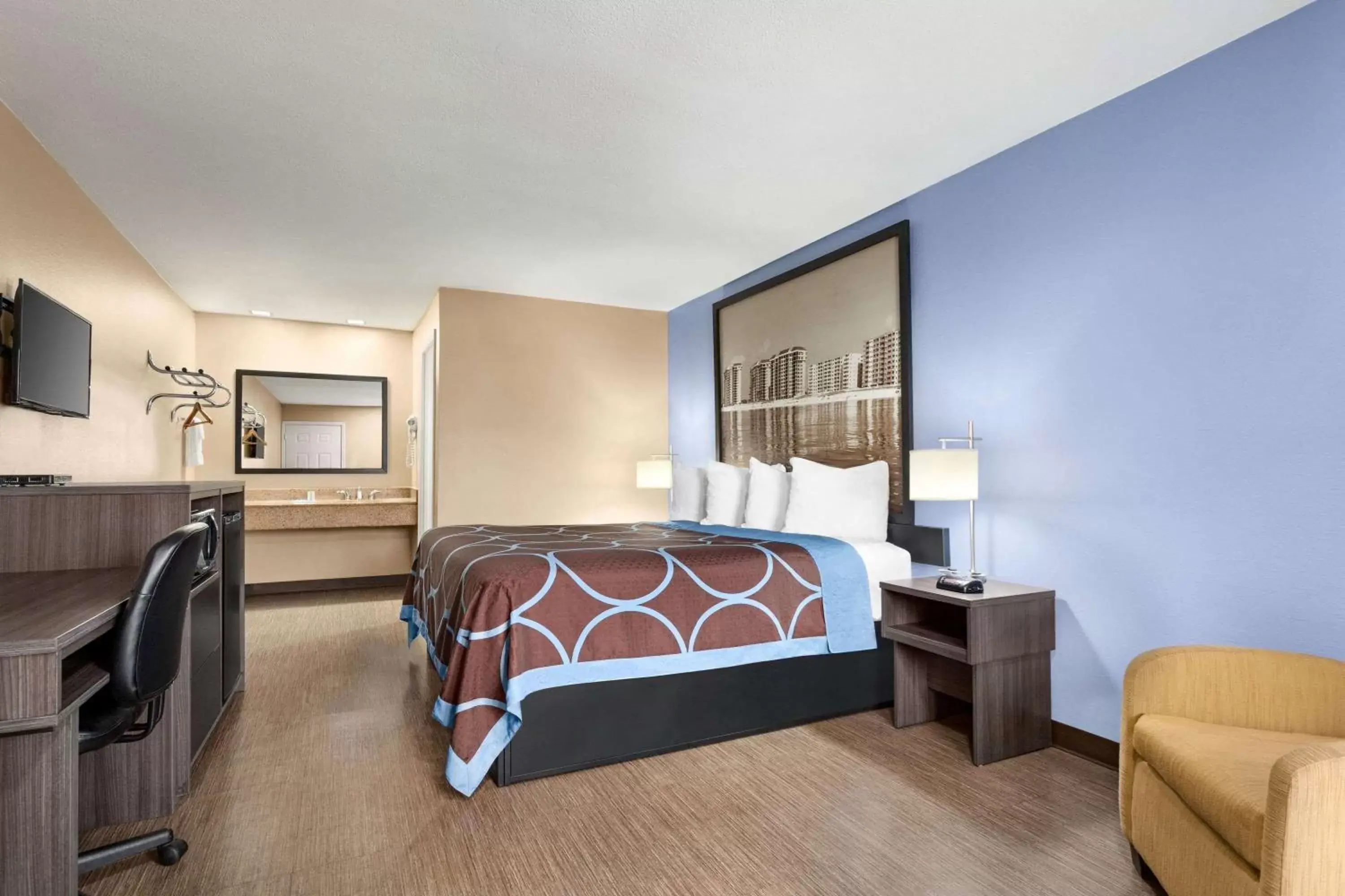 Bedroom, Bed in Super 8 by Wyndham Foley Bedroom, Bed in Super 8 by Wyndham Foley