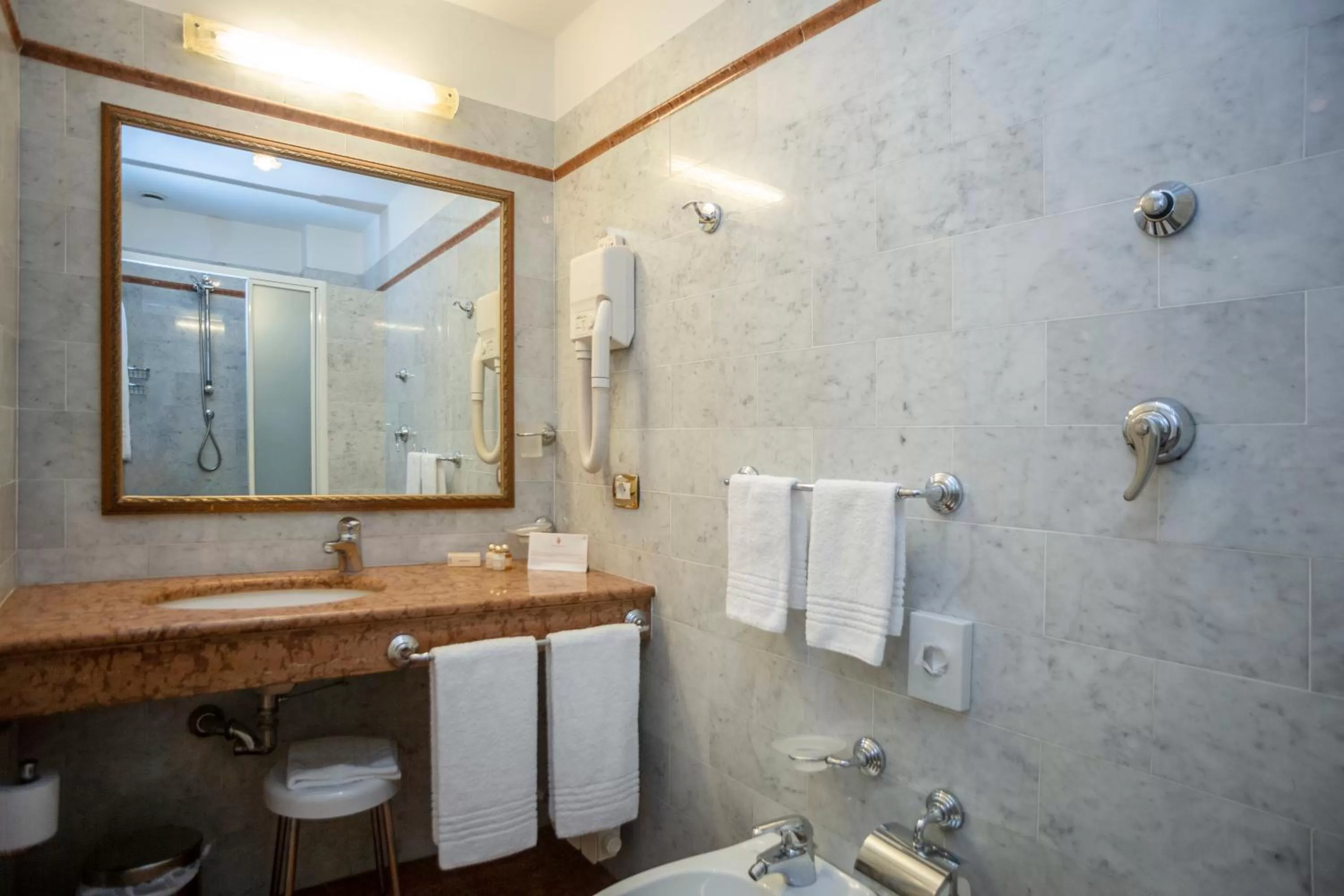 Bathroom in Hotel Donatello