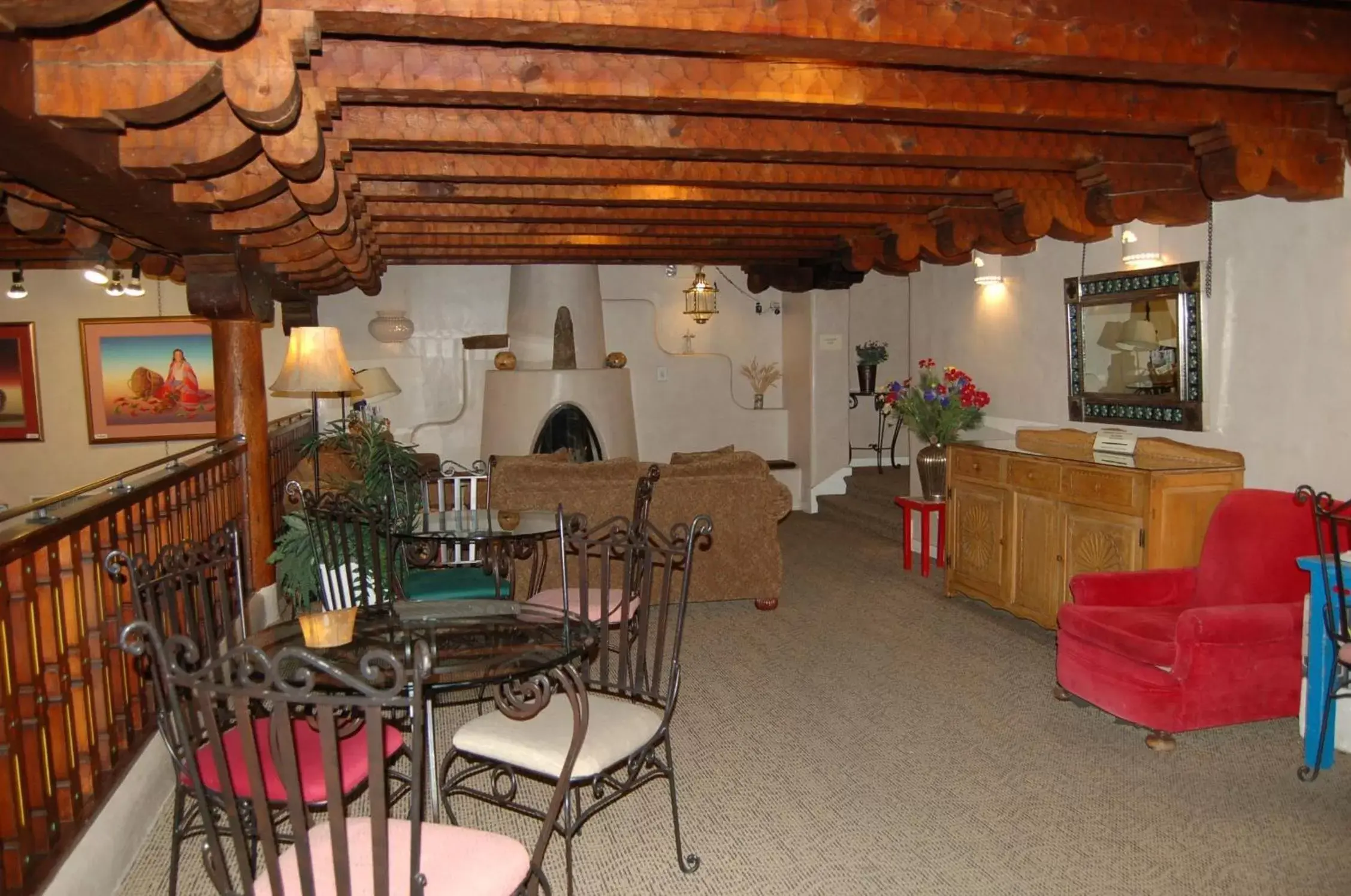 Living room, Restaurant/Places to Eat in Hotel La Fonda de Taos