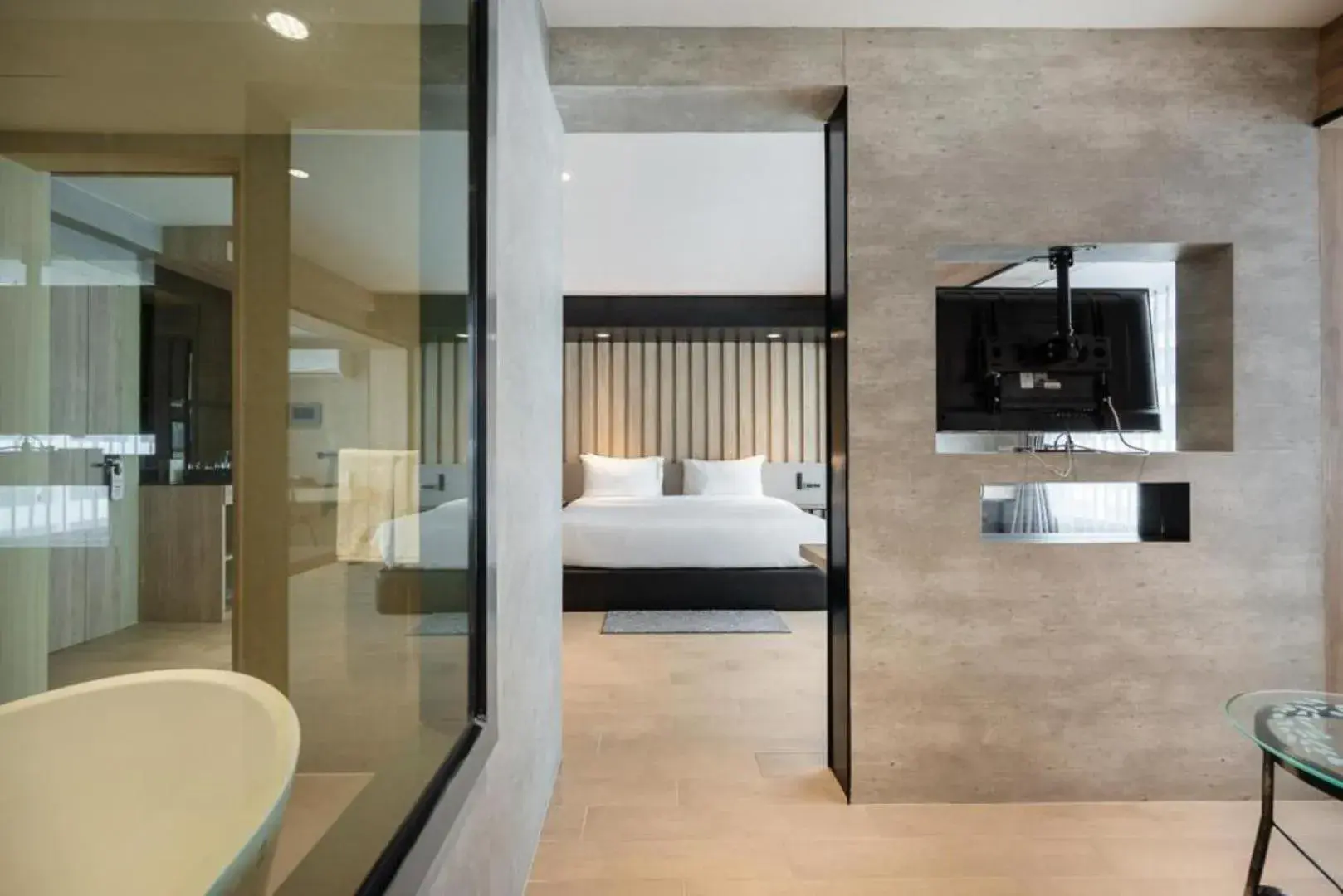 Bedroom, Bathroom in Loft Bangkok Hotel - SHA Extra Plus