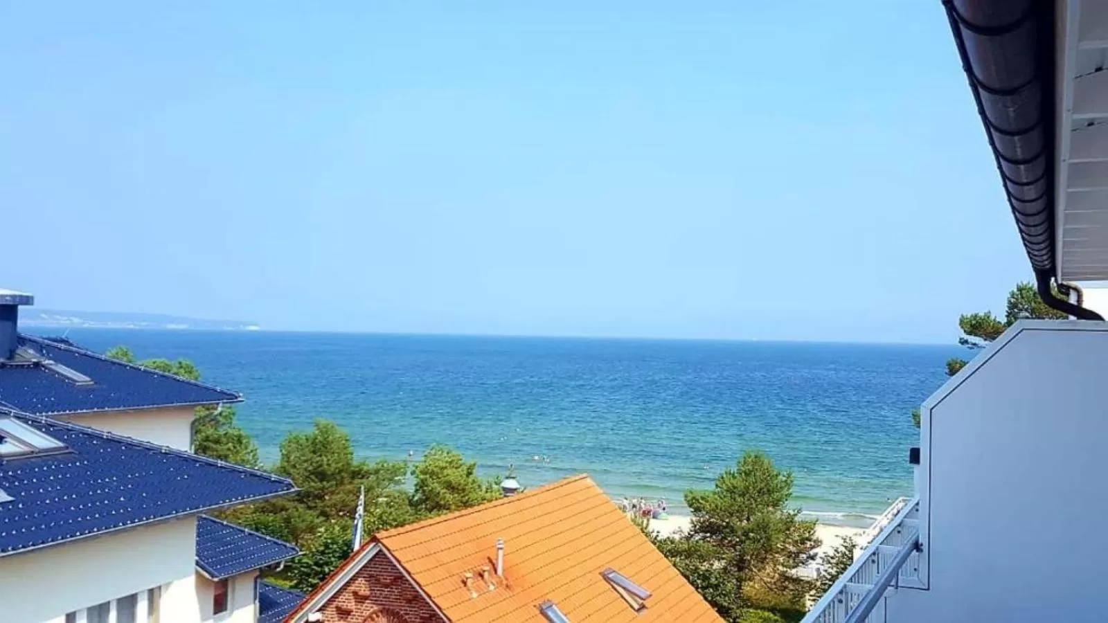 Sea view in Nymphe Strandhotel & Apartments