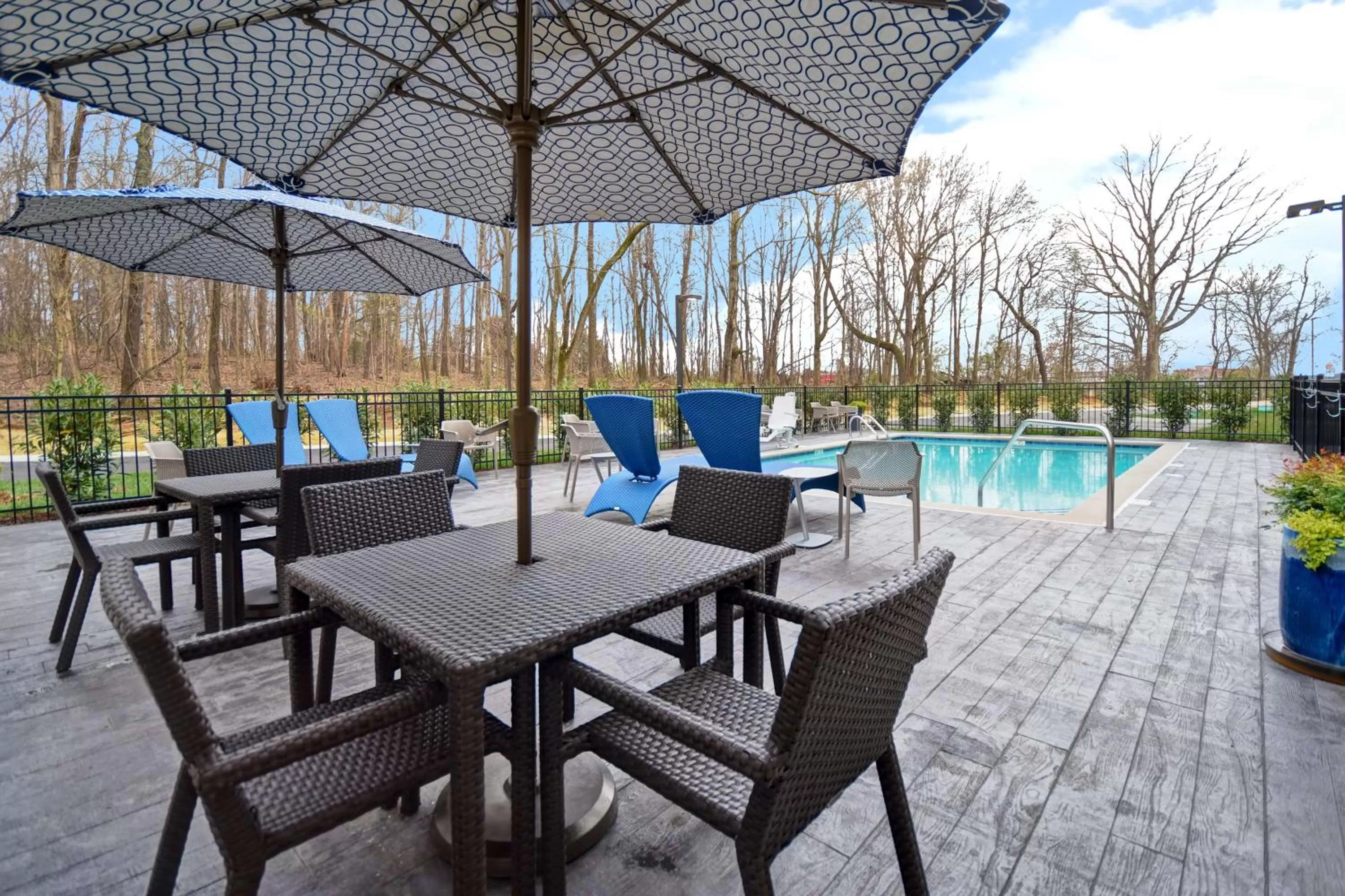 Pool view in Hampton Inn Pleasant View