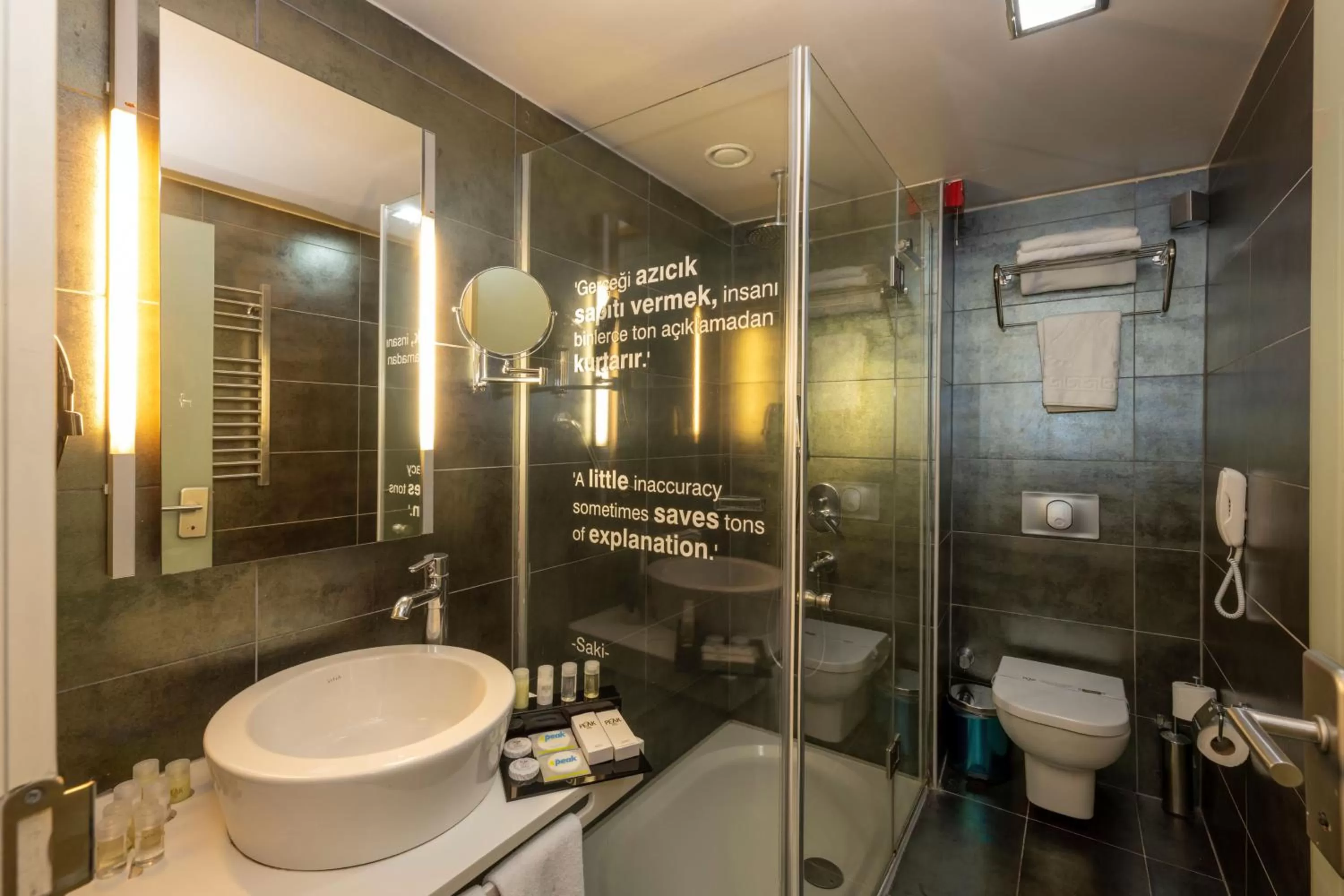 Shower in Ramada By Wyndham Istanbul Pera Taksim