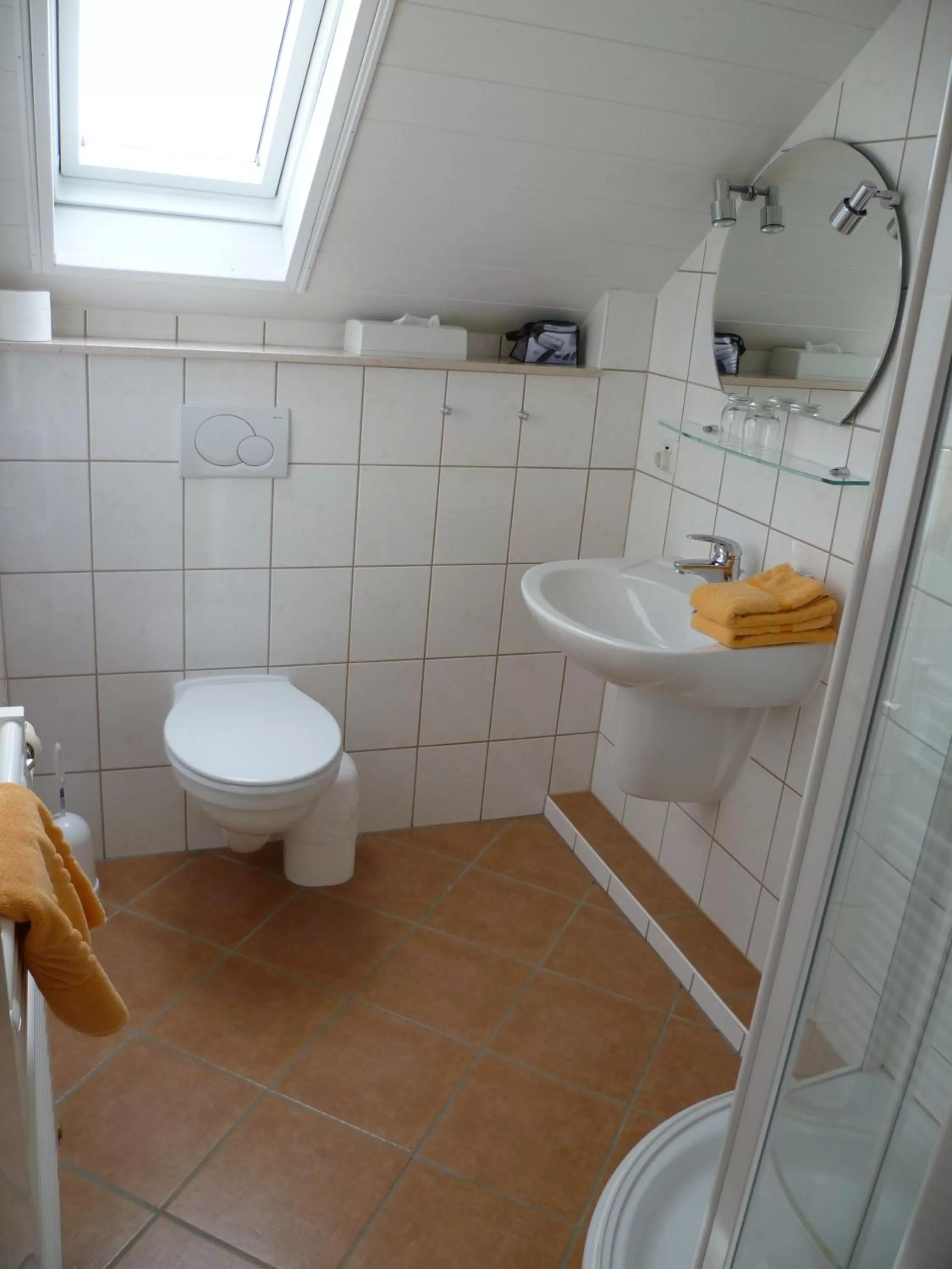 Shower in Landgasthof Zur scharfen Ecke