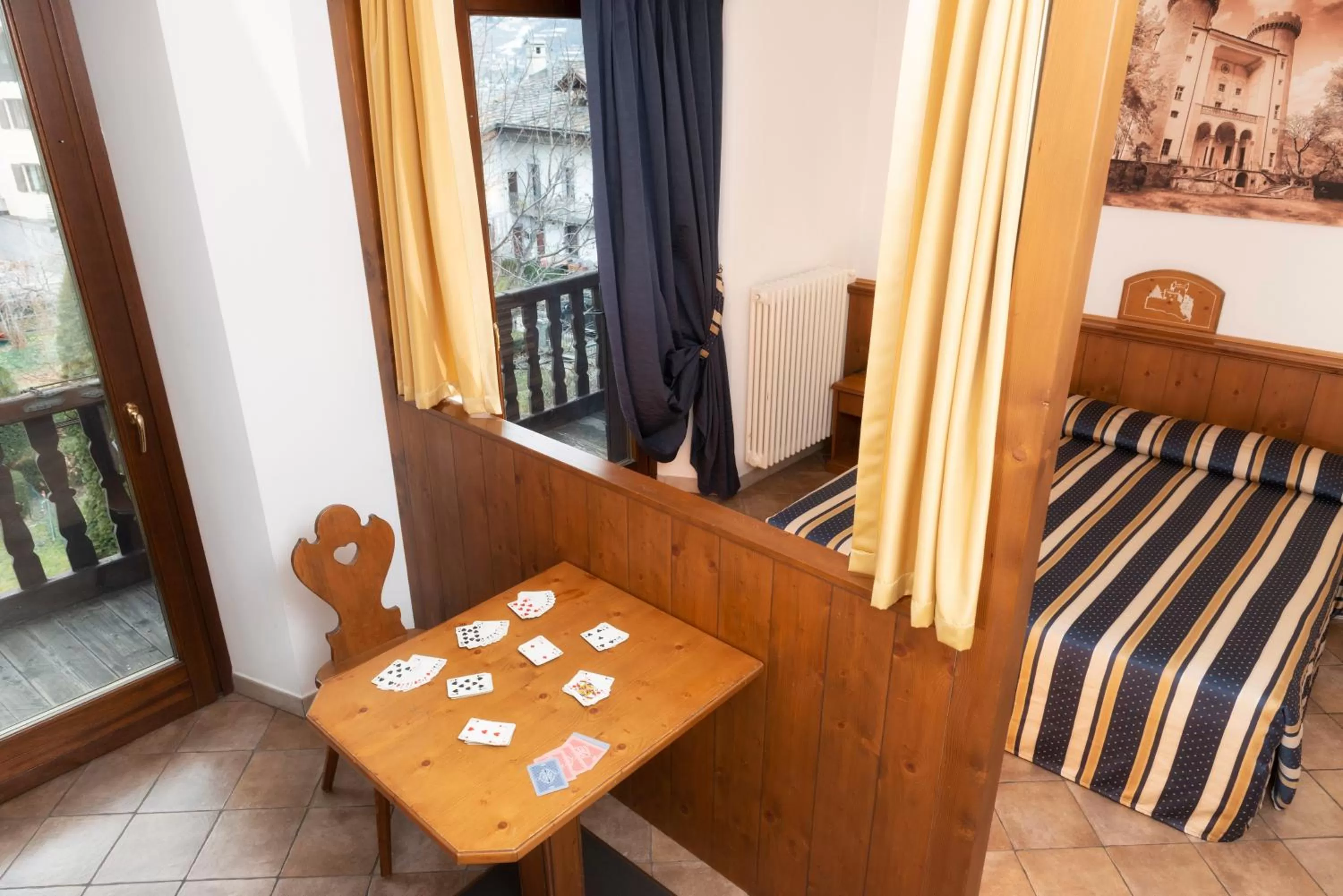 Decorative detail, Bed in Hotel Residence Chateau