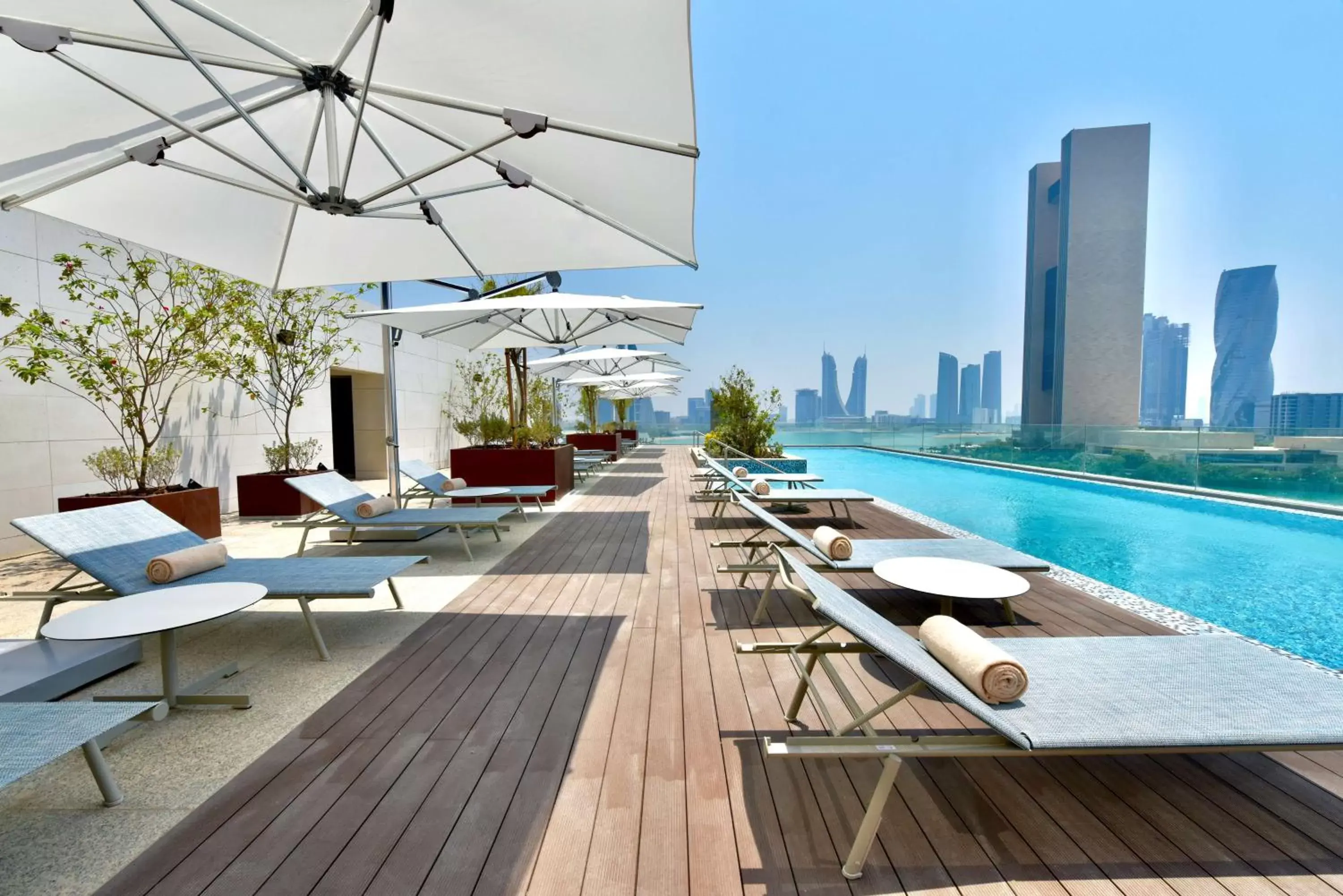 Pool view, Swimming Pool in Hilton Garden Inn Bahrain Bay
