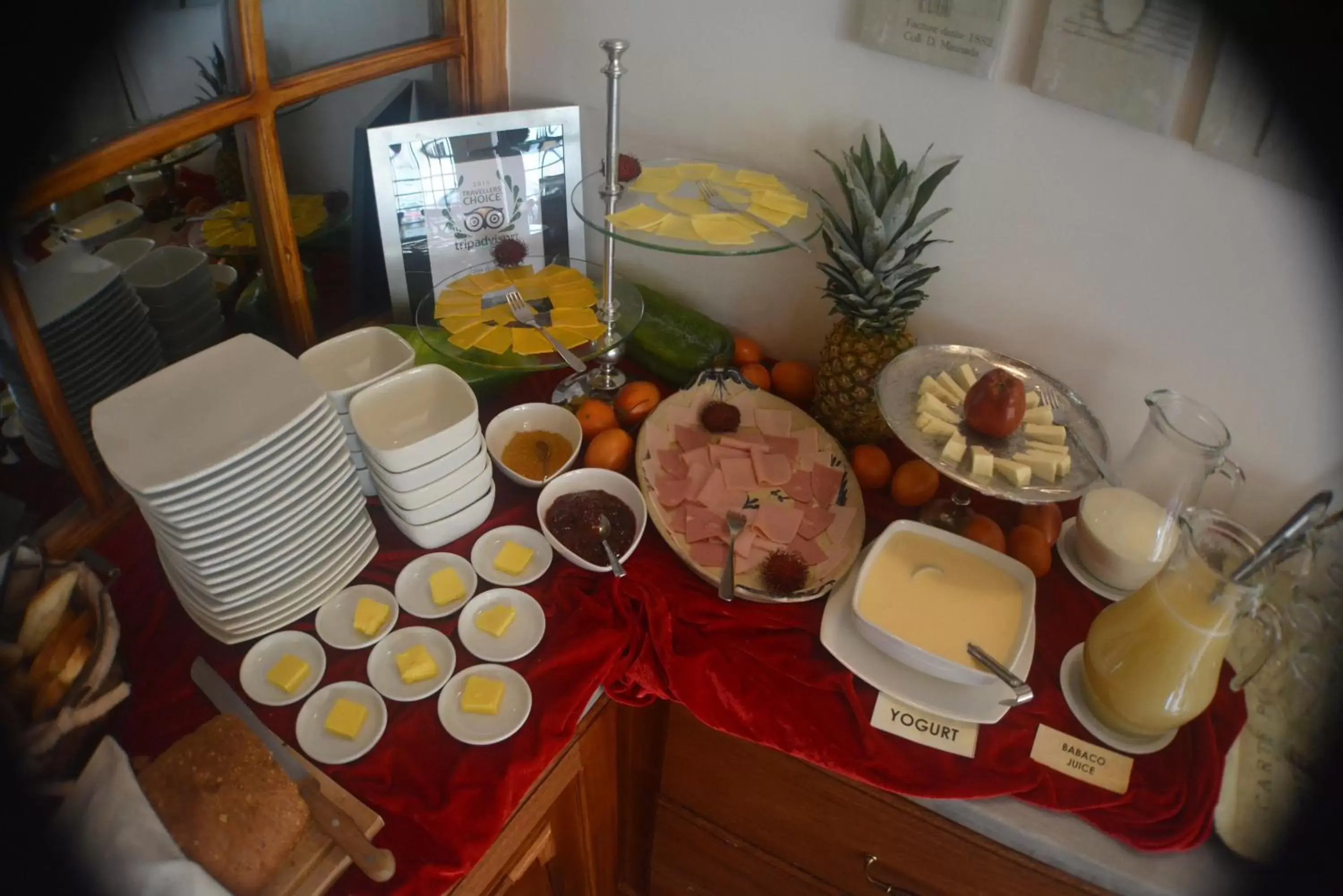 Buffet breakfast in Casa Joaquin Boutique Hotel