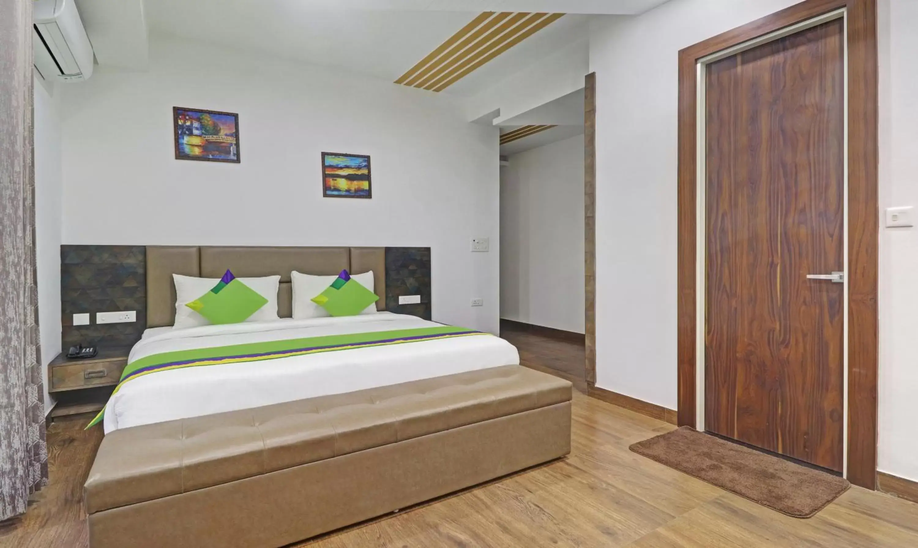 Bedroom, Bed in Treebo Kanopy Greens Bedroom, Bed in Treebo Kanopy Greens