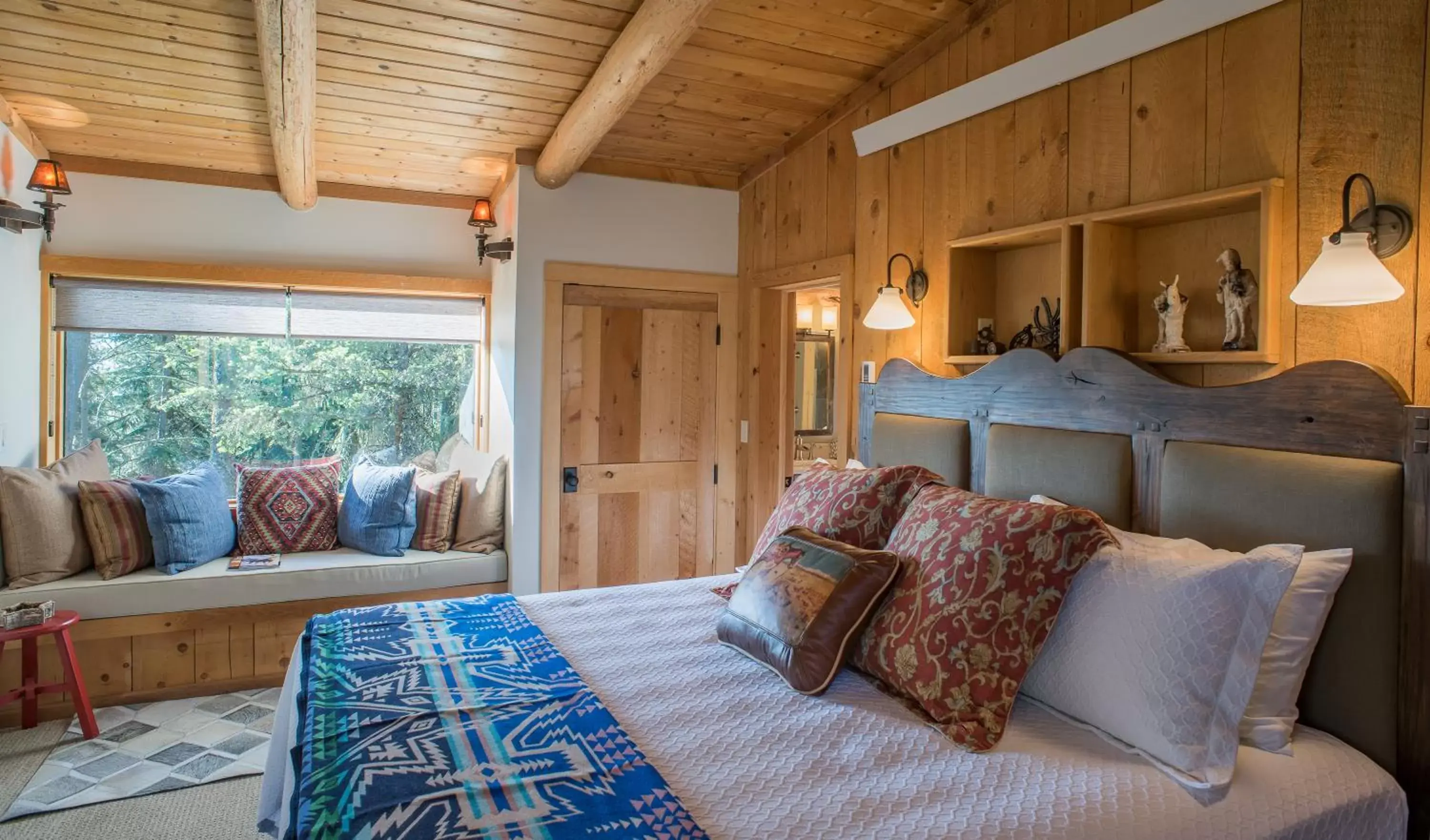 Bed in Jackson Hole Hideout