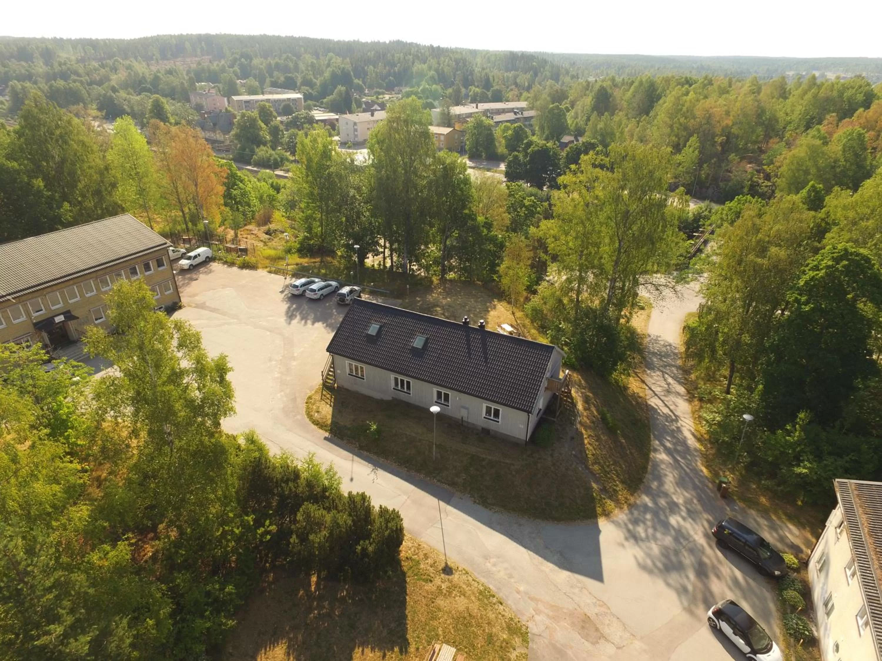 Bird's eye view in Brukshotellet Skinnsberg