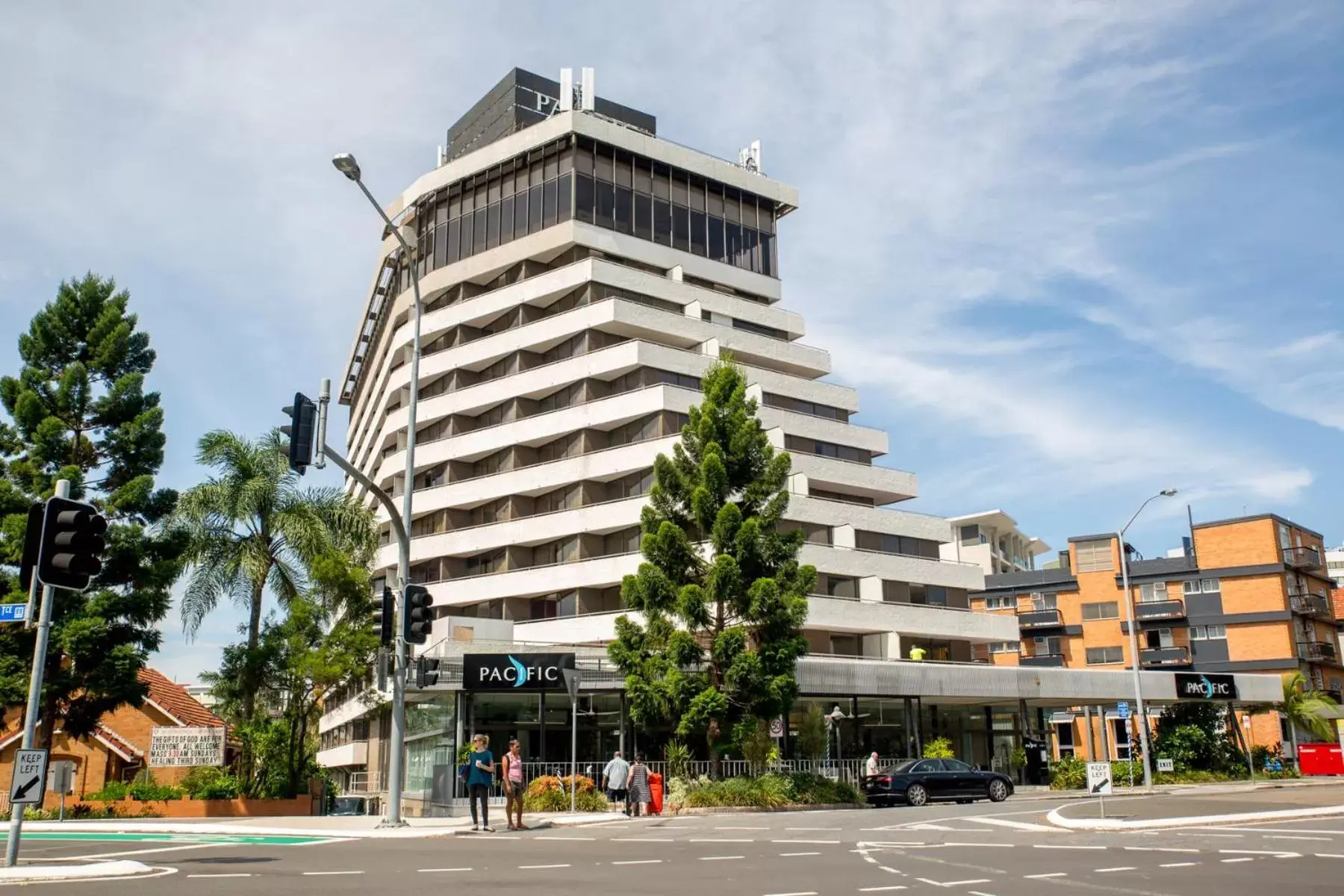 Facade/entrance, Property Building in Pacific Hotel Brisbane