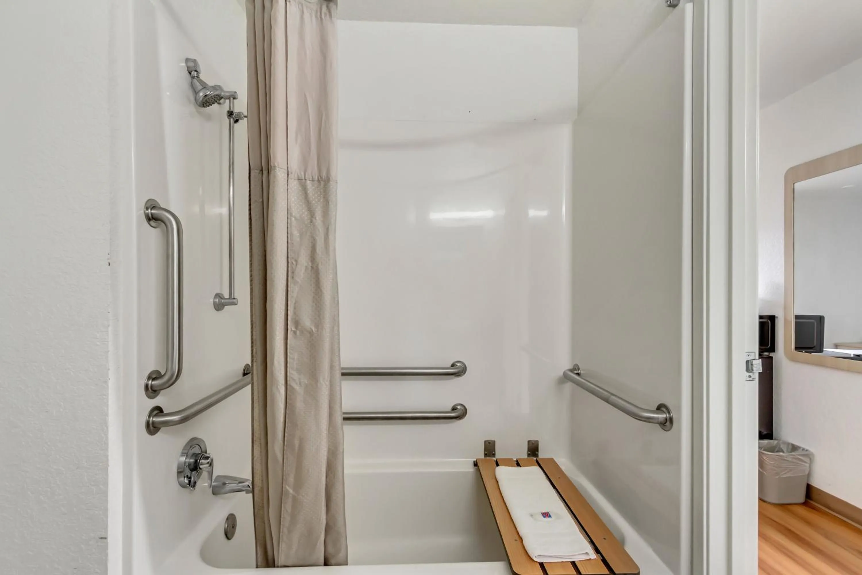 Bathroom in Motel 6 Ogden, UT- Downtown