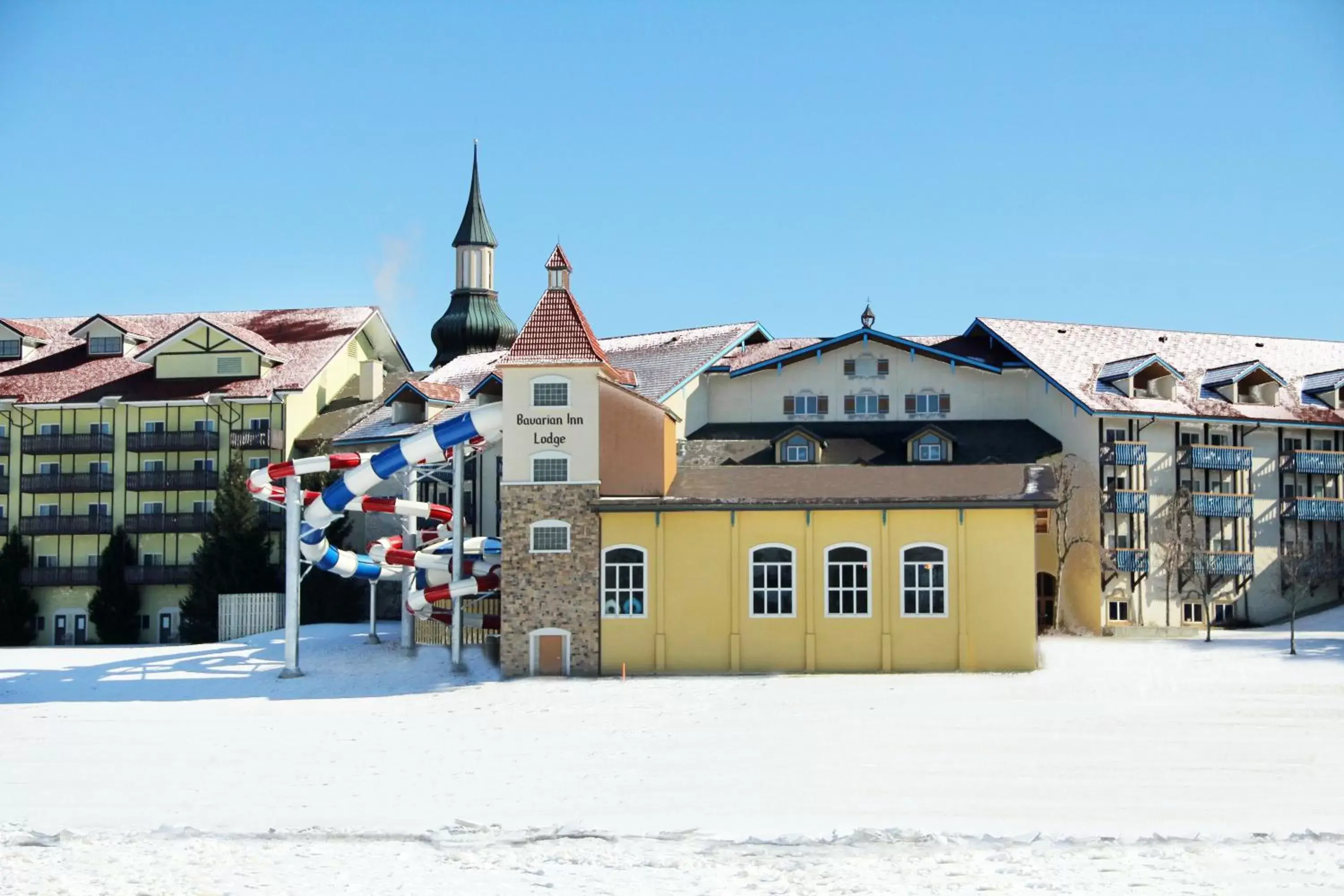 Facade/entrance, Winter in Bavarian Inn Lodge
