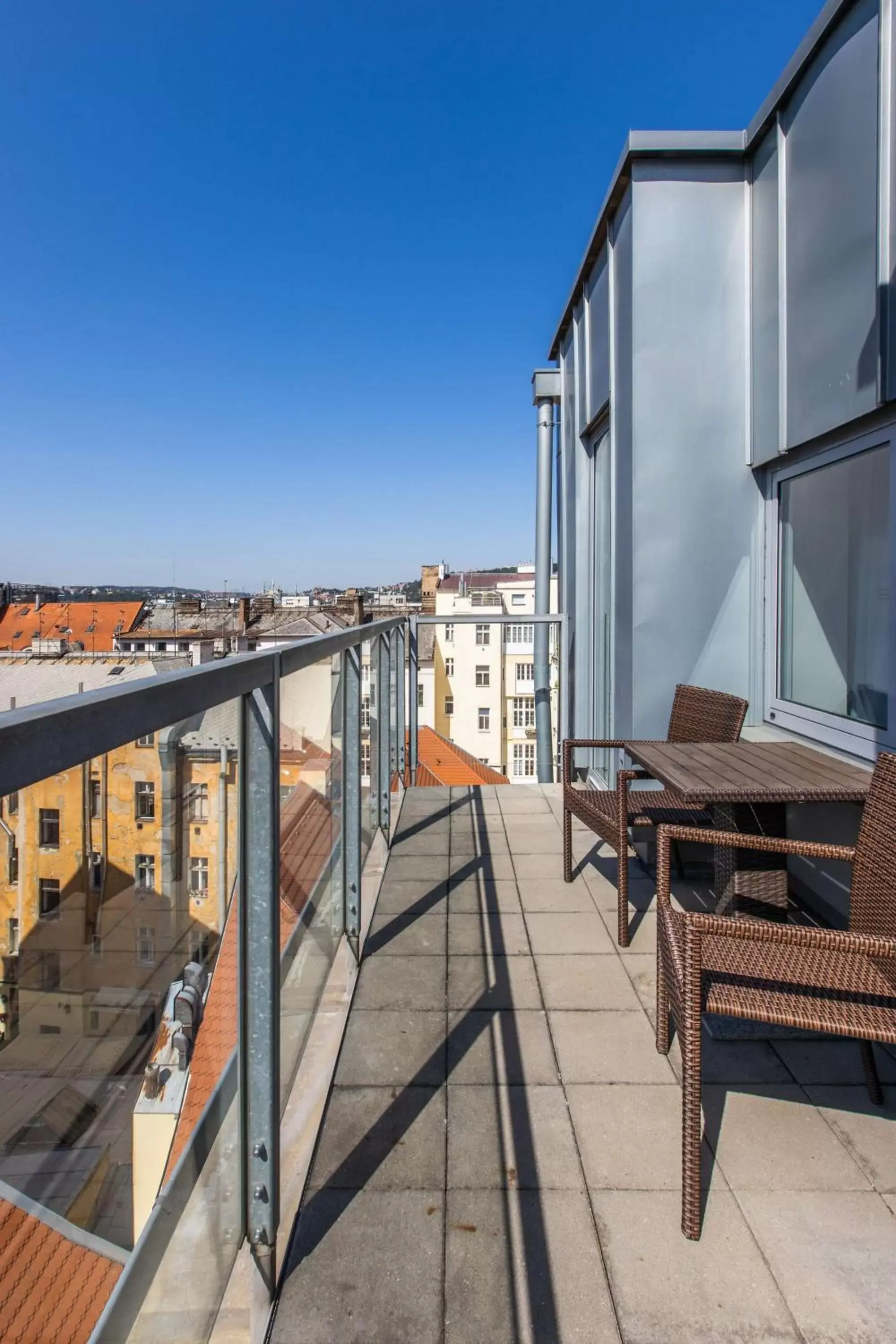 Balcony/Terrace in Radisson Blu Hotel Prague