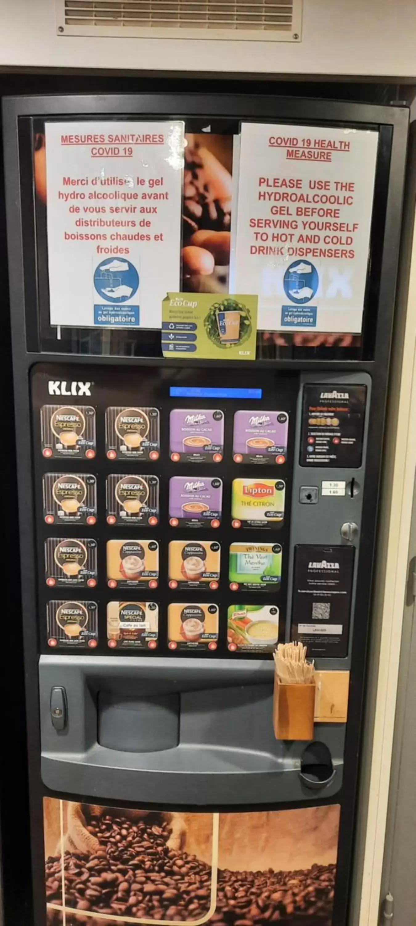 vending machine in hotelF1 Compiègne
