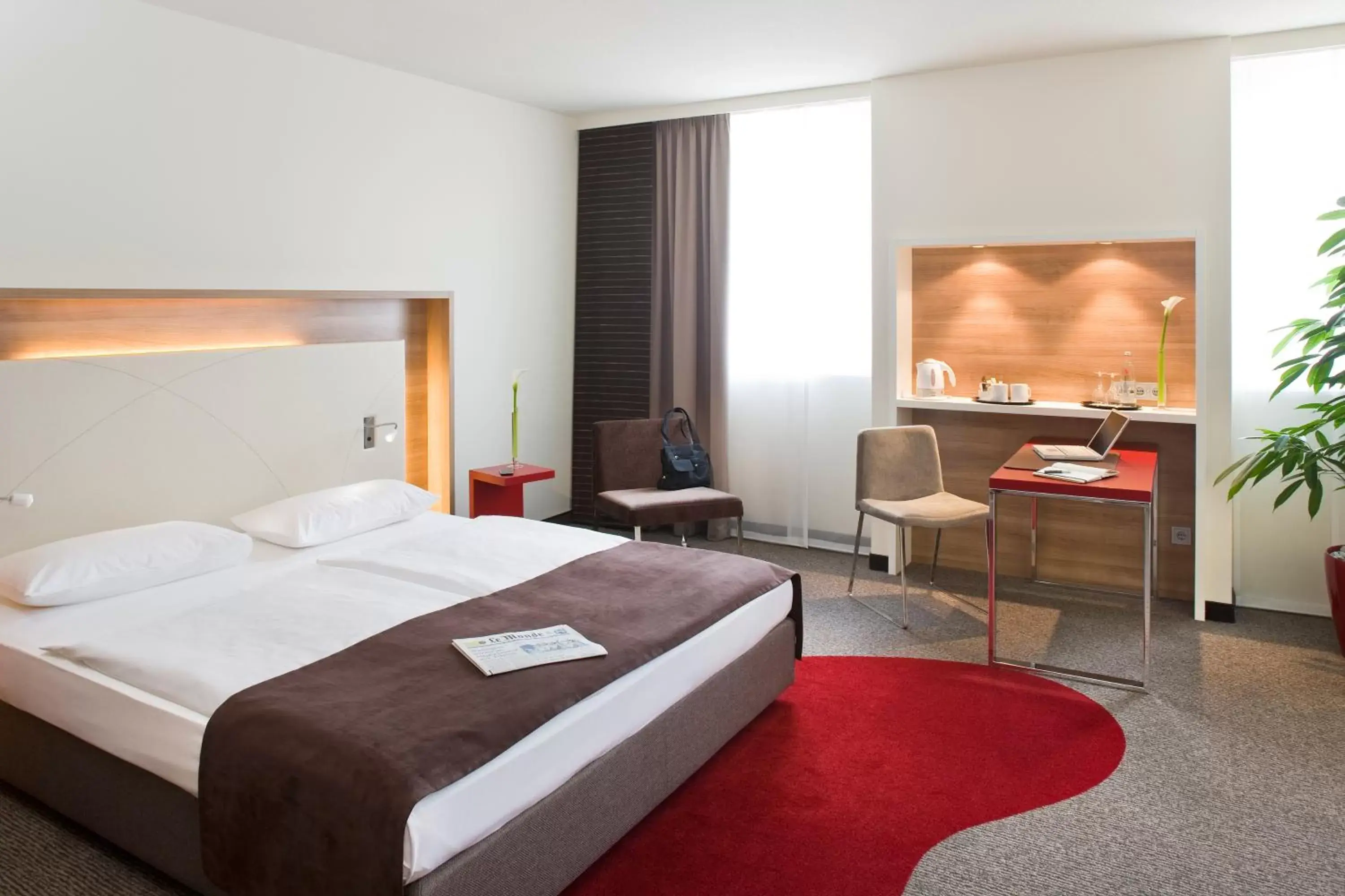 Bed in Mercure Hotel Stuttgart Airport Messe