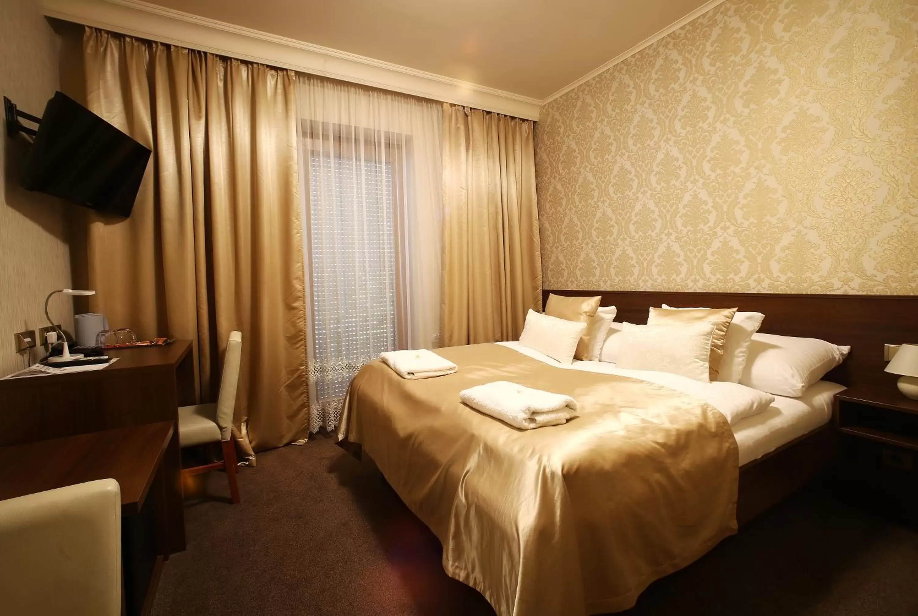 Bed in Hotel Roudna
