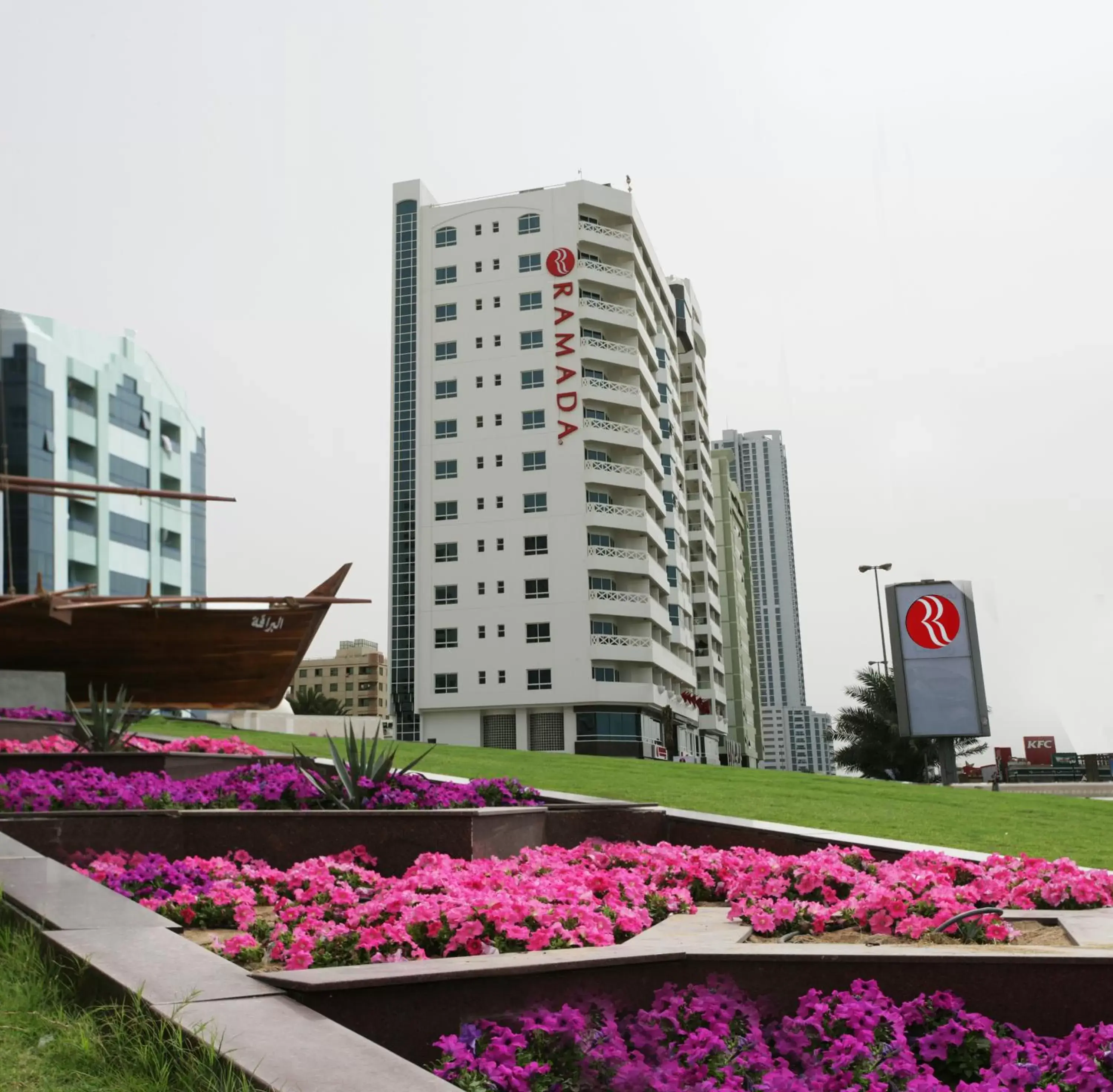 Facade/entrance in Ramada by Wyndham Beach Hotel Ajman