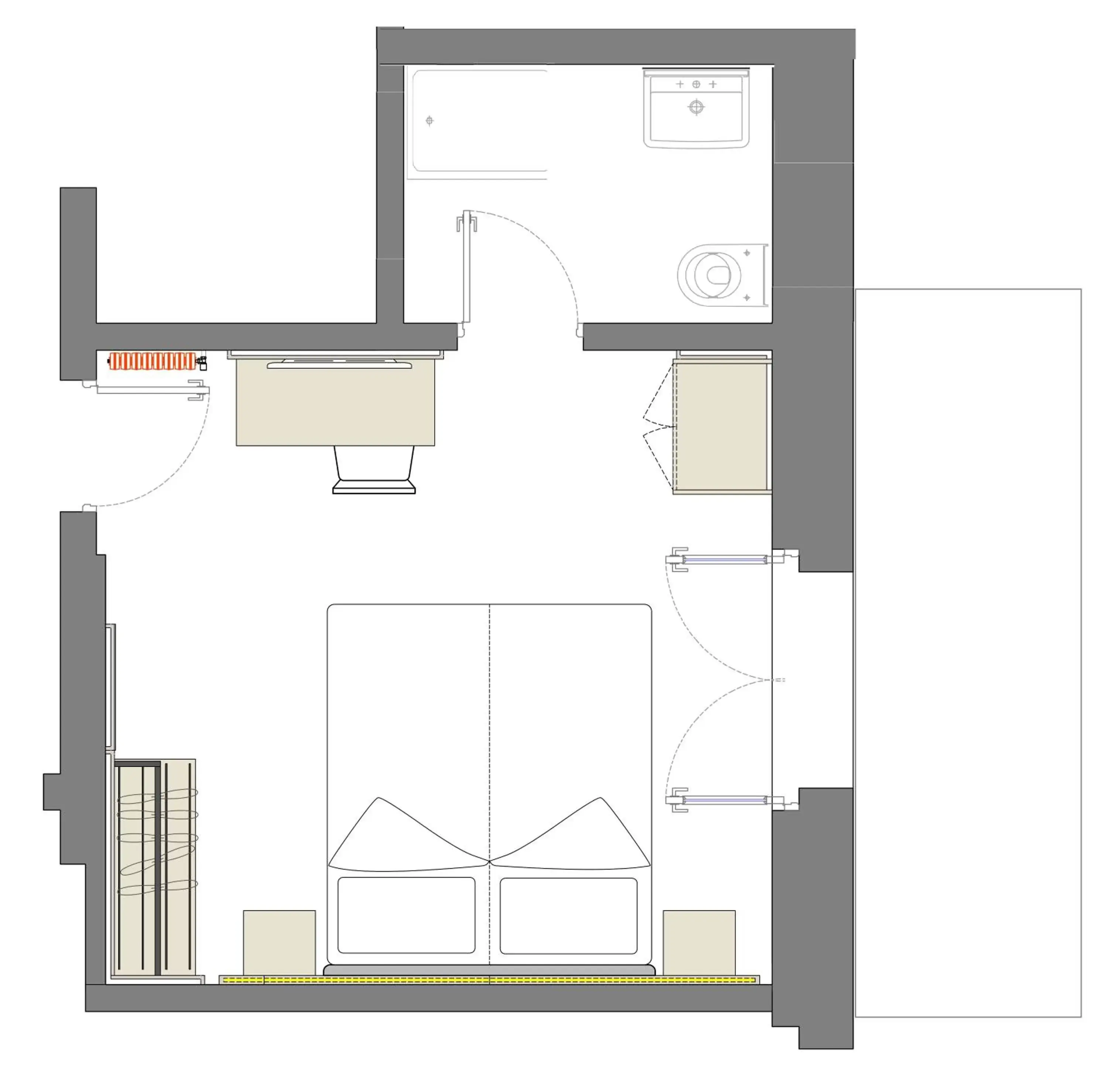 Photo of the whole room, Floor Plan in Garni Hotel Ritterhof