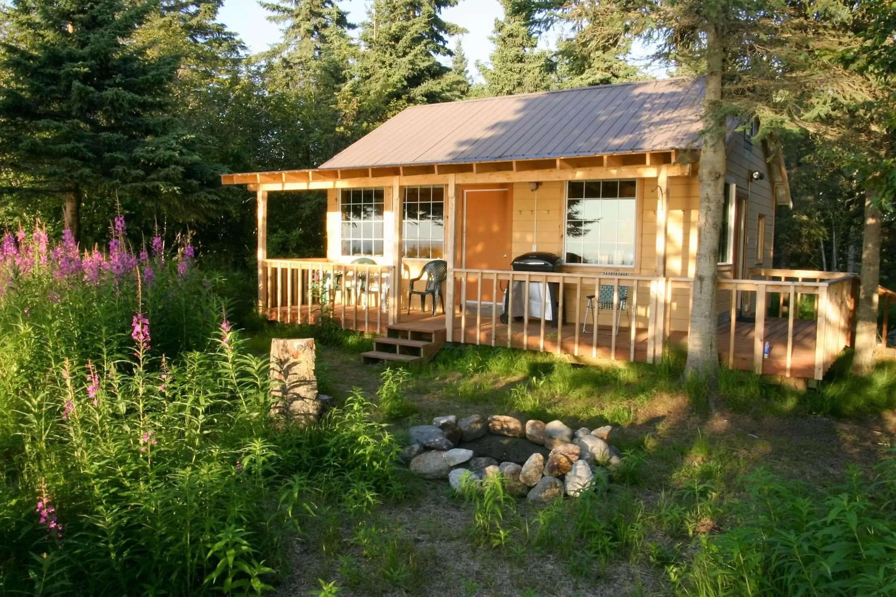 Summer, Property Building in Clam Gulch Lodge