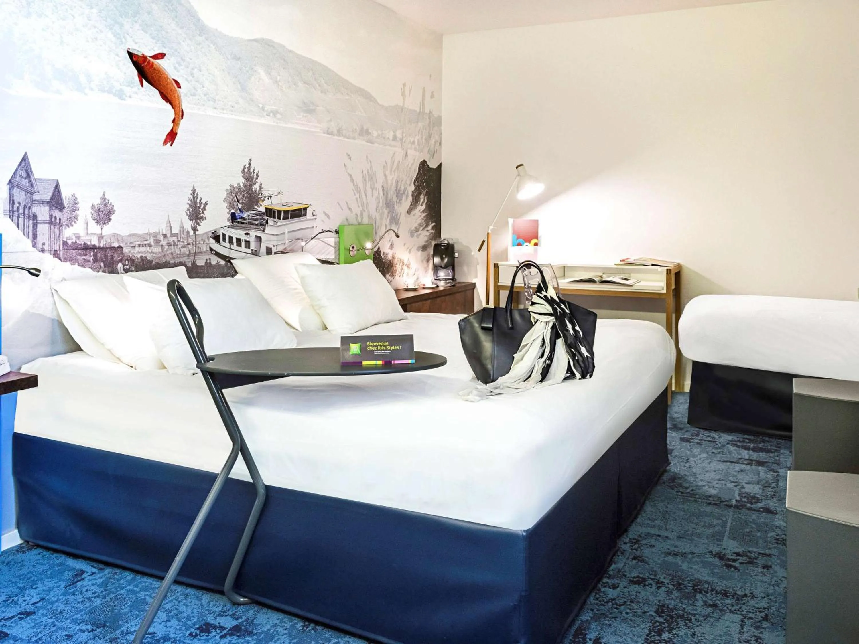 Photo of the whole room, Bed in ibis Styles Strasbourg Avenue du Rhin