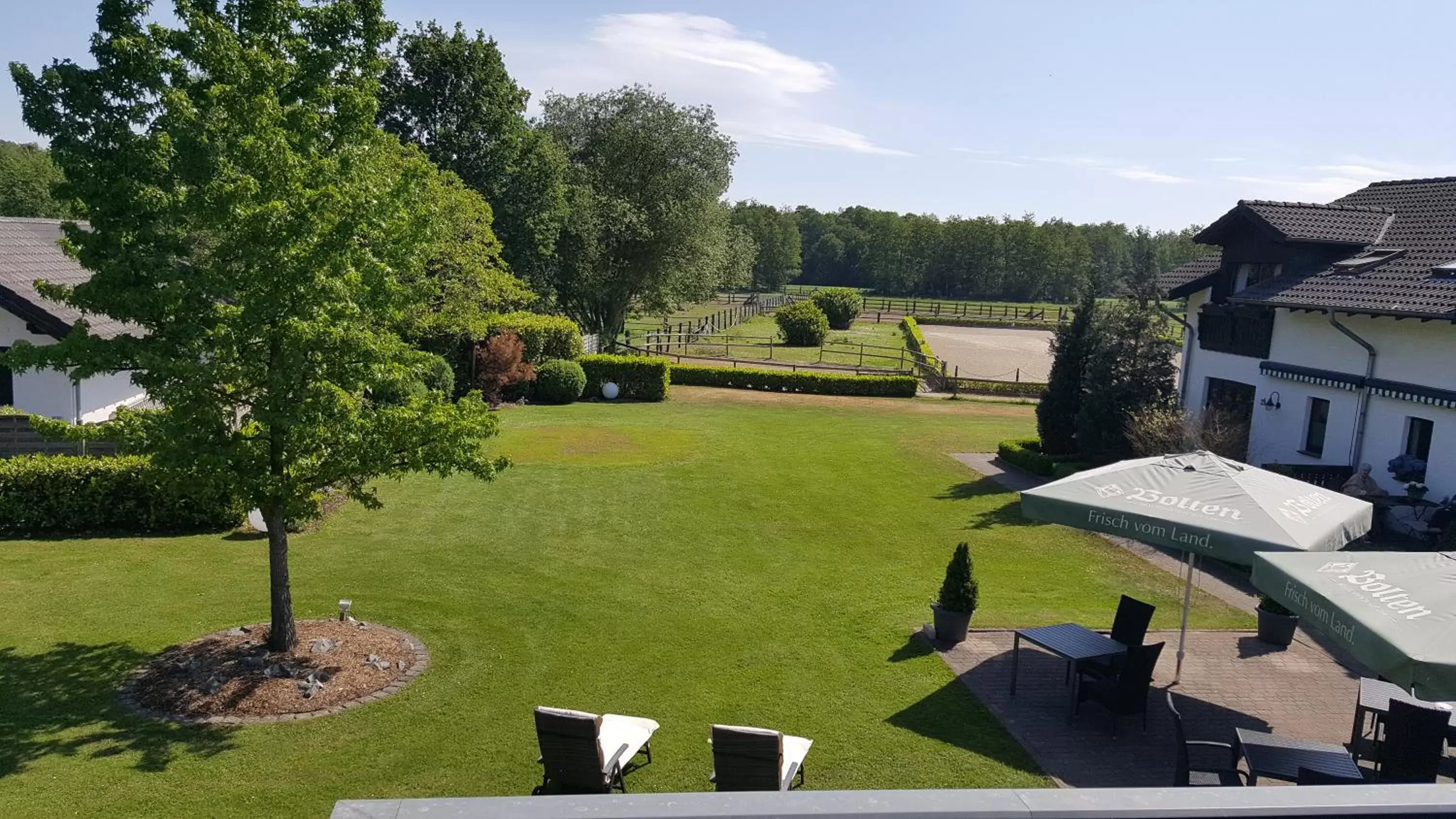 Balcony/Terrace in Landhotel Linden am Venekotensee