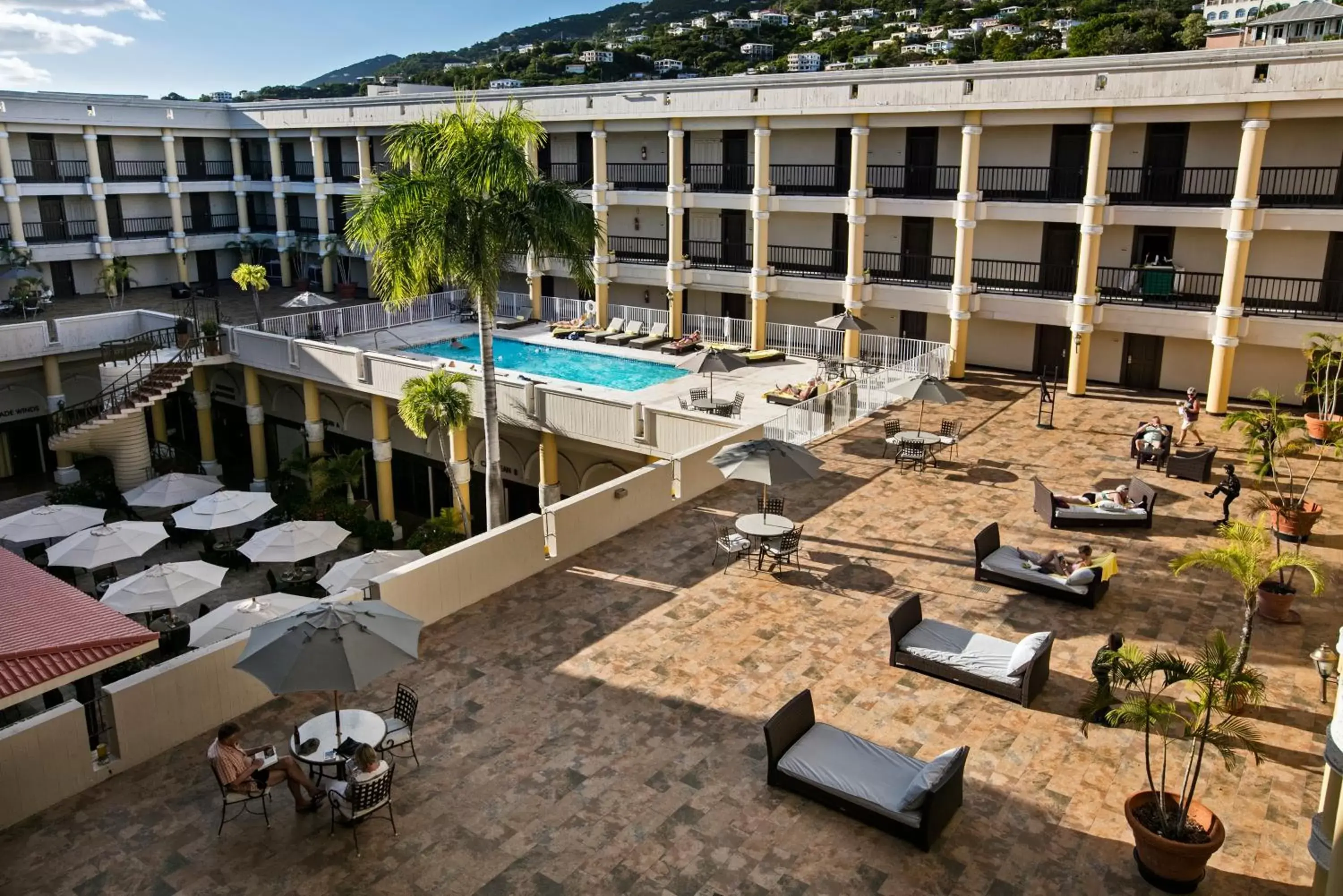 Pool View in Windward Passage Hotel