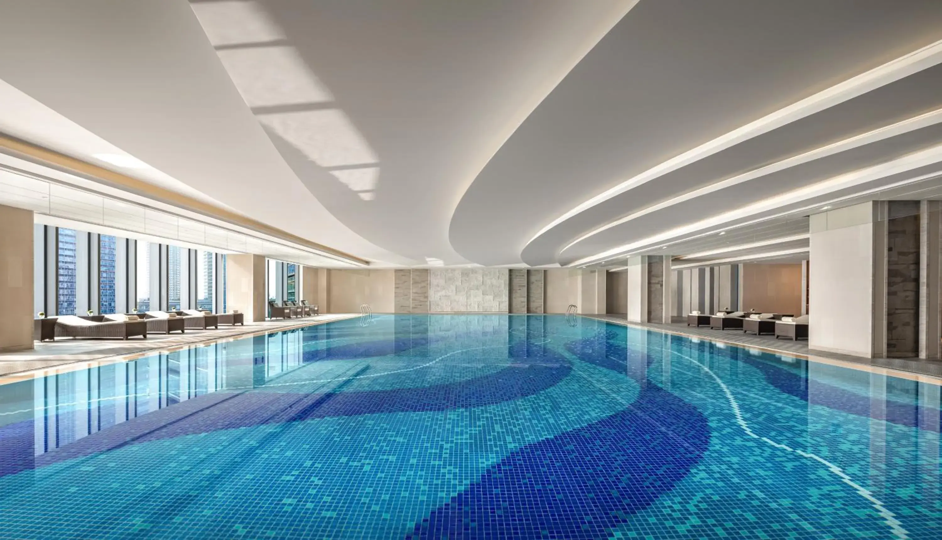 Swimming pool in Shangri-La Hefei Swimming pool in Shangri-La Hefei