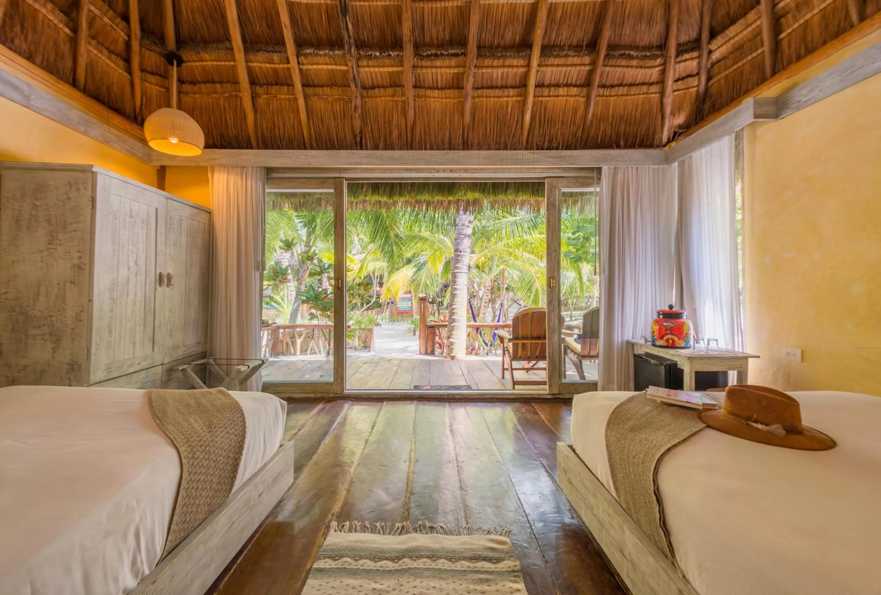 Garden, Bed in Villa Pescadores Tulum-Beachfront hotel by Ahau Collection