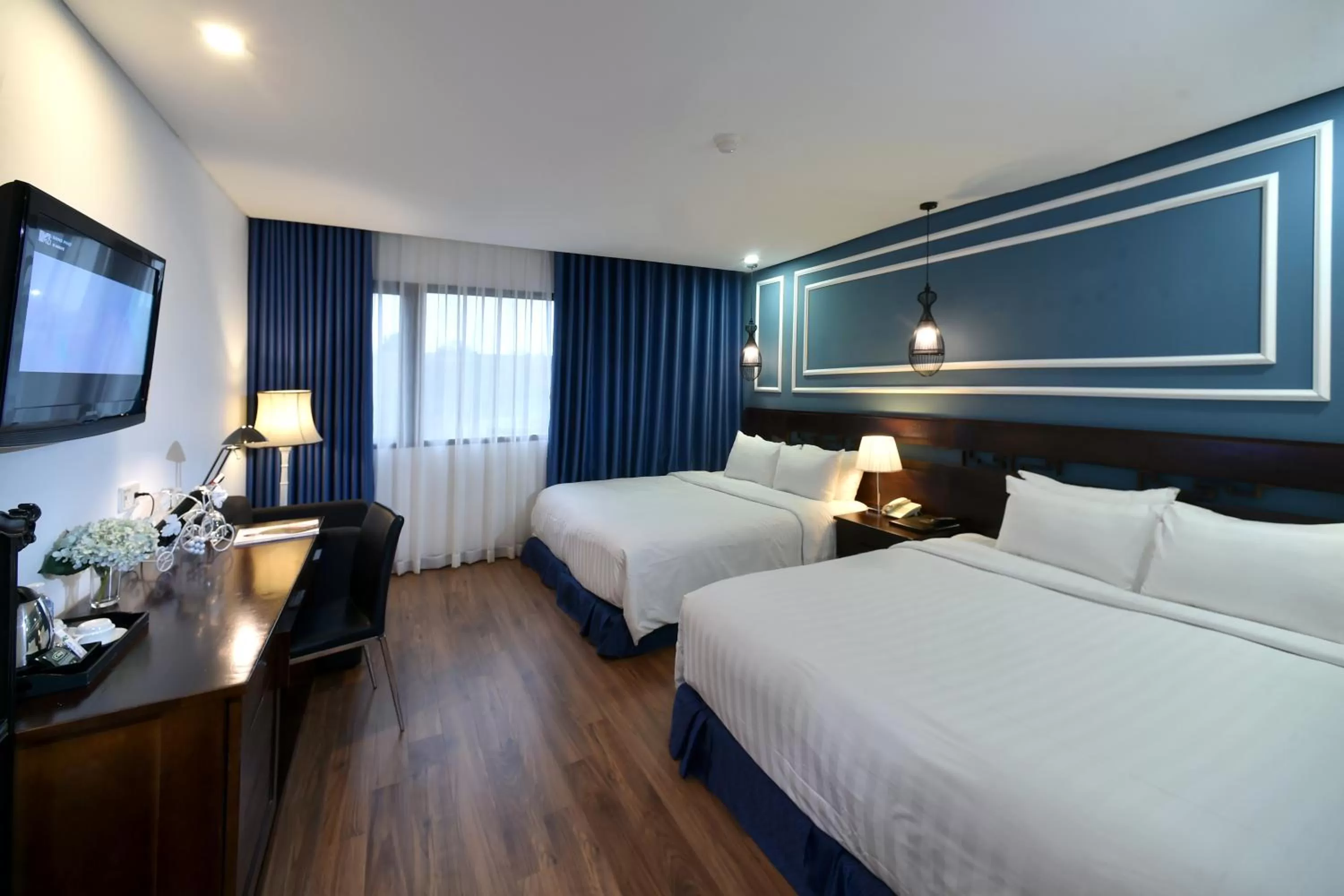 Bed in Hanoi Eternity Hotel