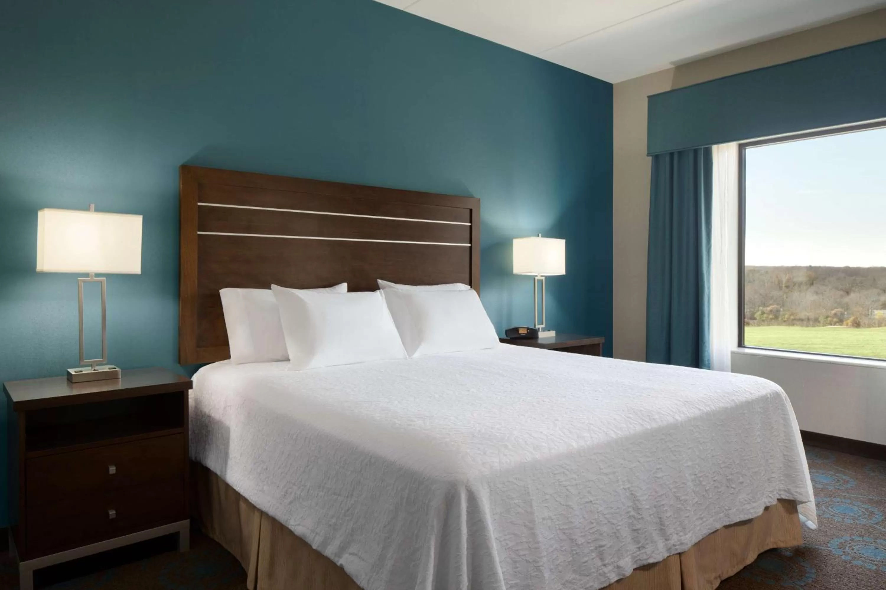 Bed in Hampton Inn & Suites Aberdeen/APG South