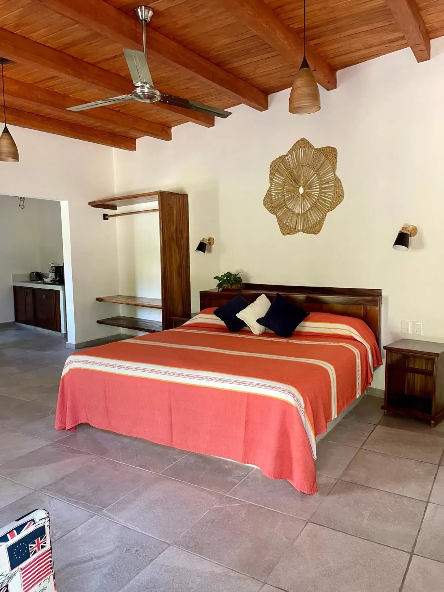 Bed in Solez Zihuatanejo