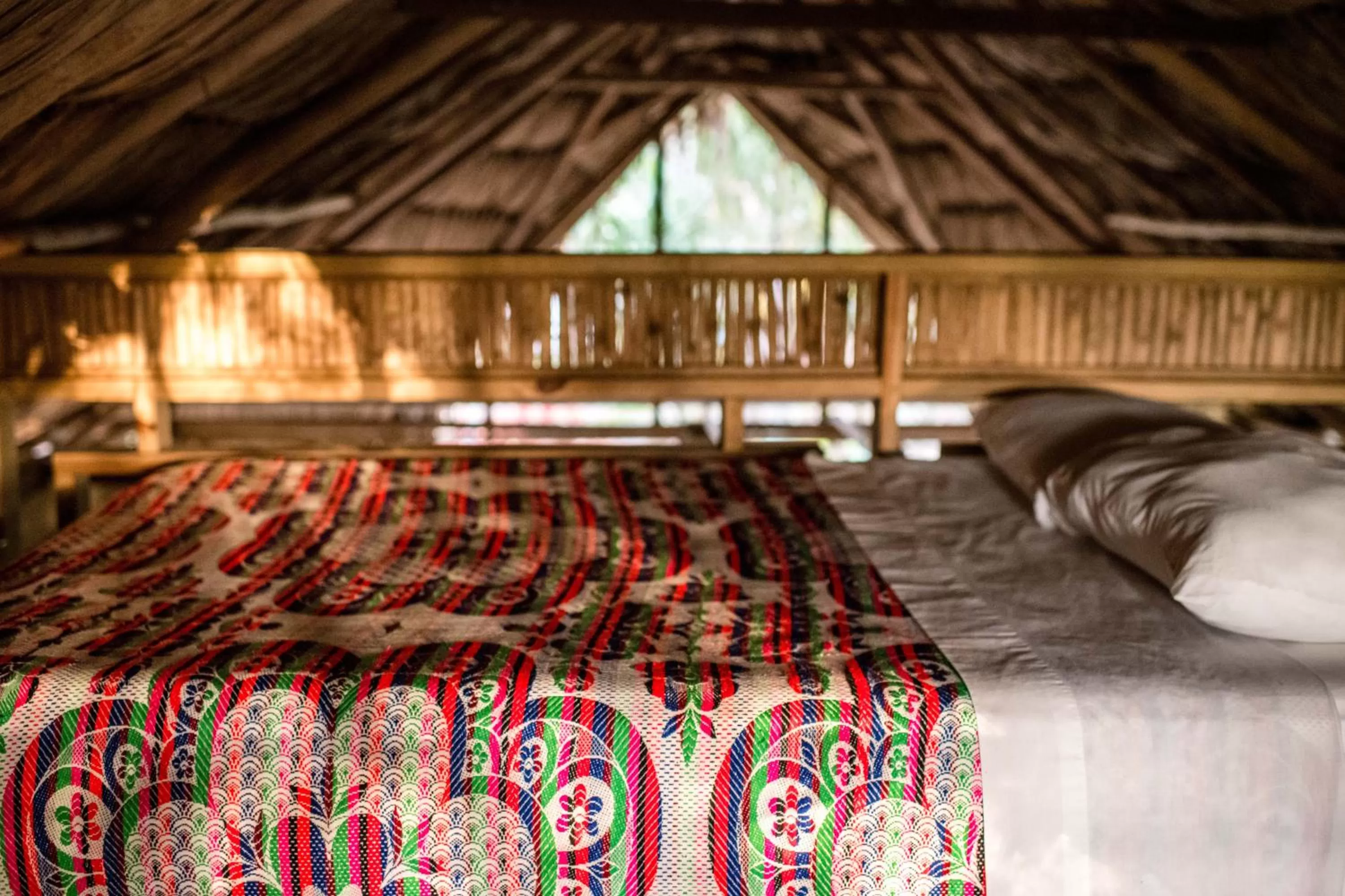 Bed in Pine Ridge Lodge