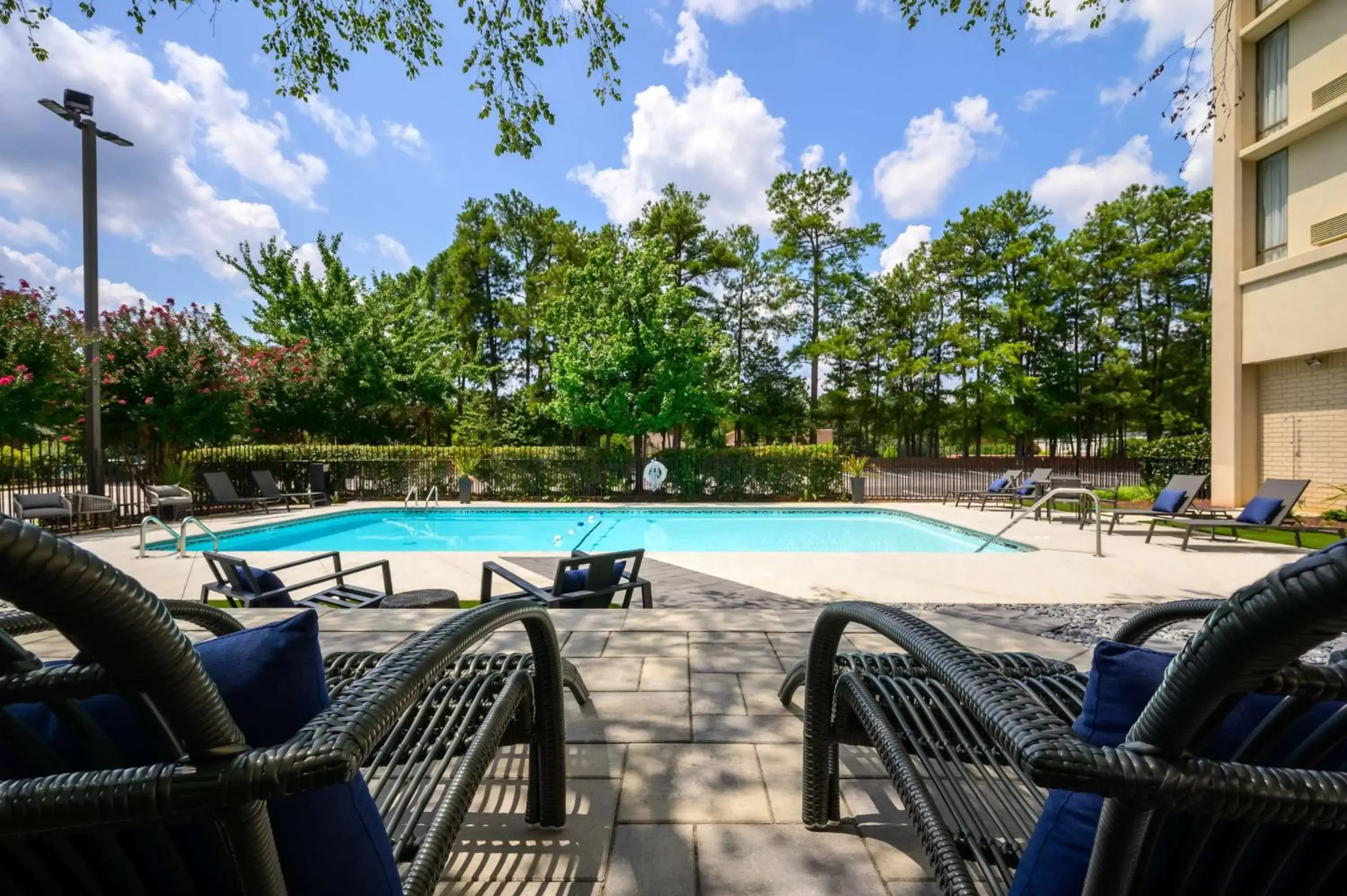 Pool view, Swimming Pool in DoubleTree by Hilton Raleigh Midtown, NC