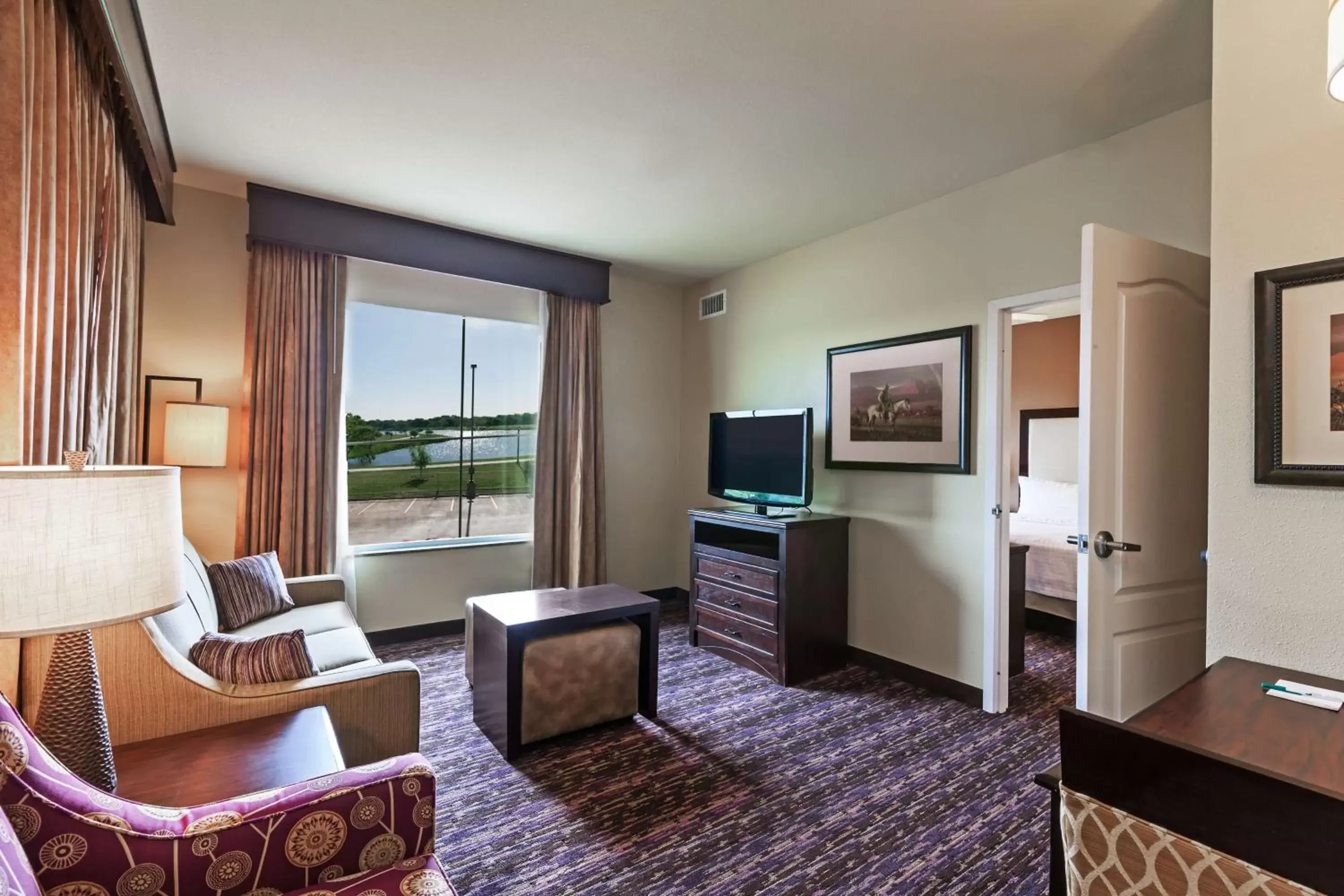 Living room, Seating Area in Homewood Suites Wichita Falls