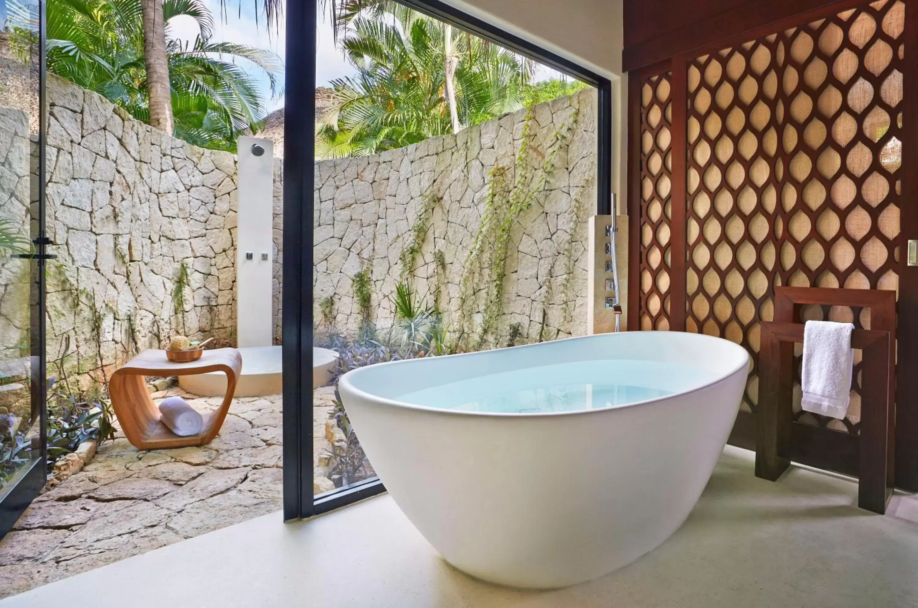 Bathroom in Viceroy Riviera Maya, a Luxury Villa Resort