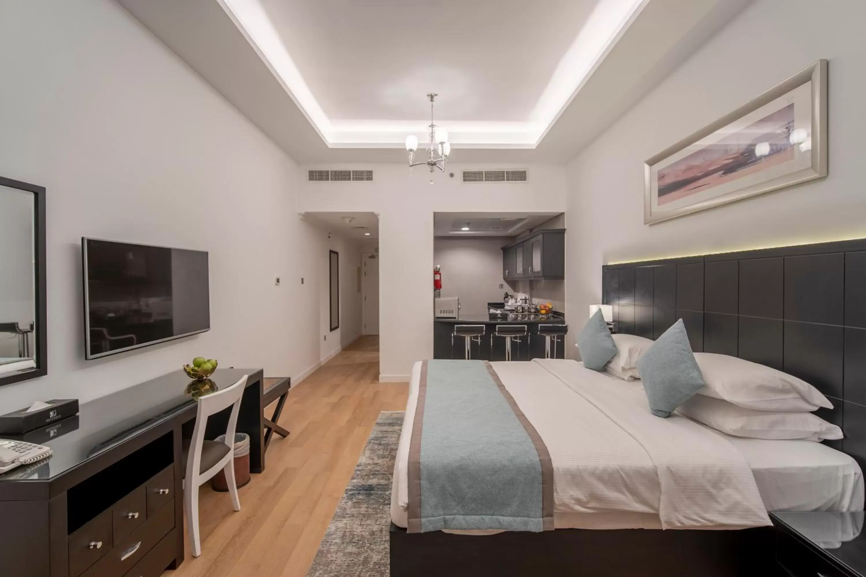 Bed in Rose Garden Hotel Apartments - Al Barsha, Near Metro Station