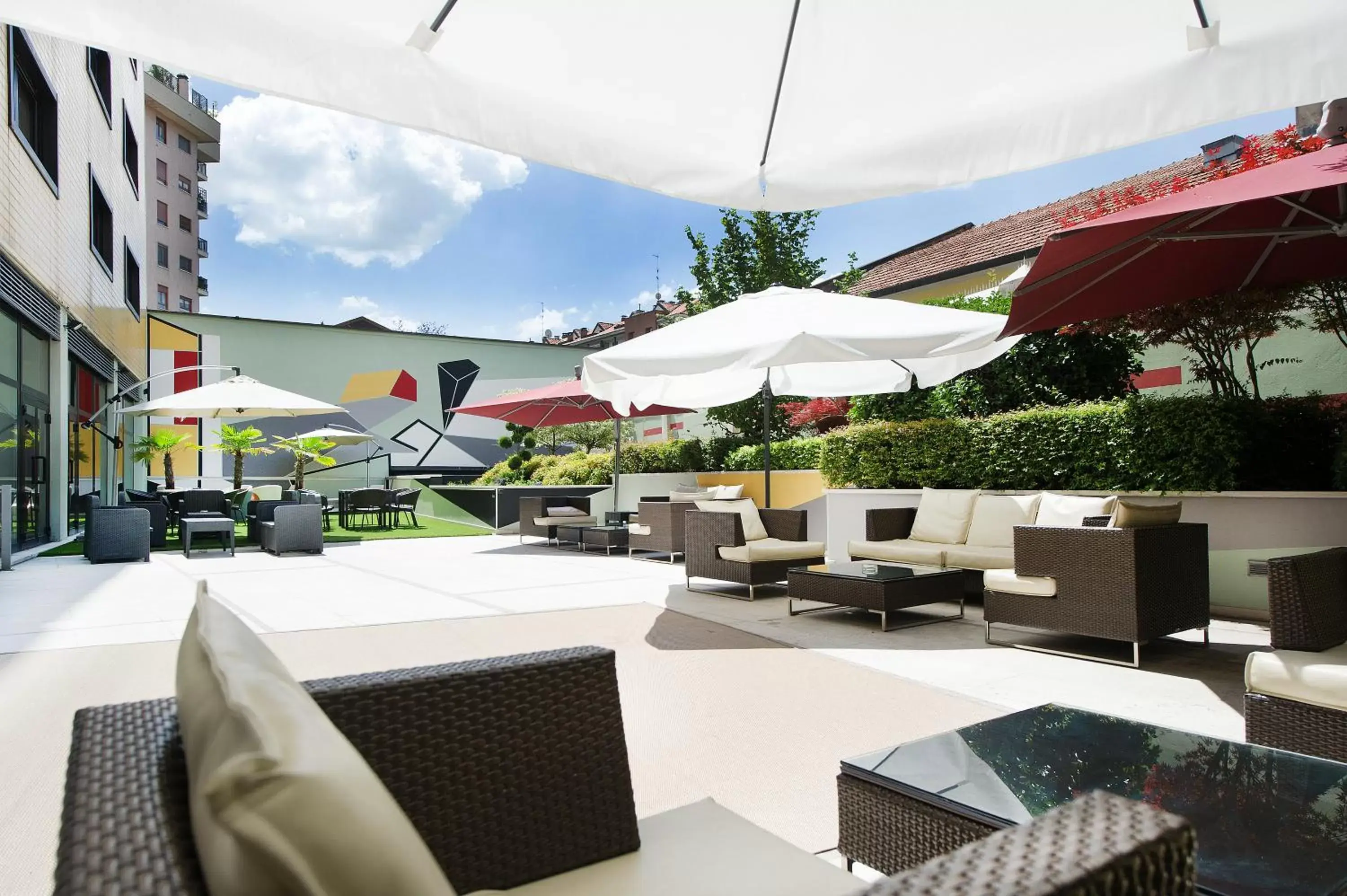 Garden, Restaurant/Places to Eat in Art Hotel Navigli