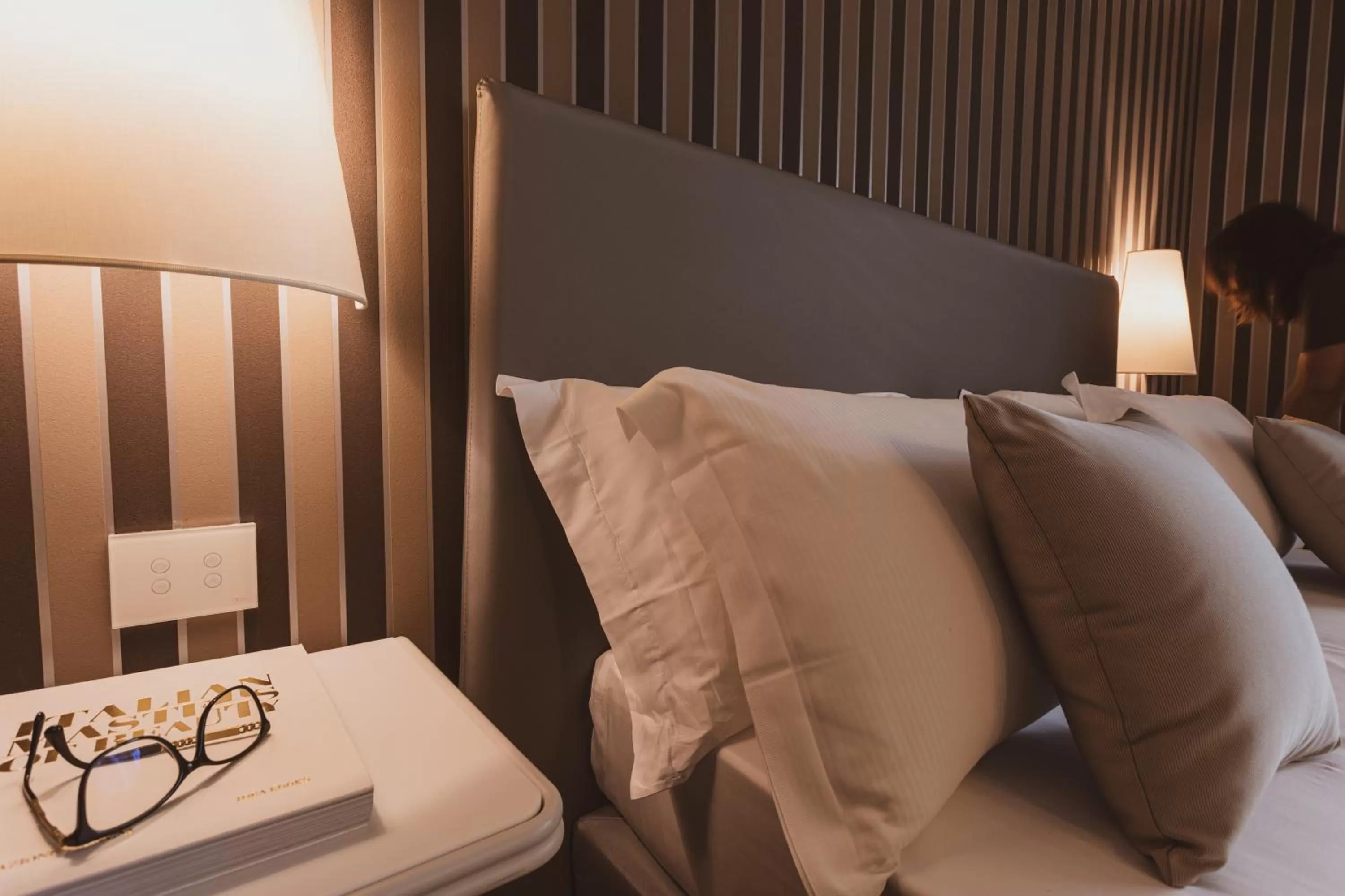 Bed in Callistos Hotel & Spa