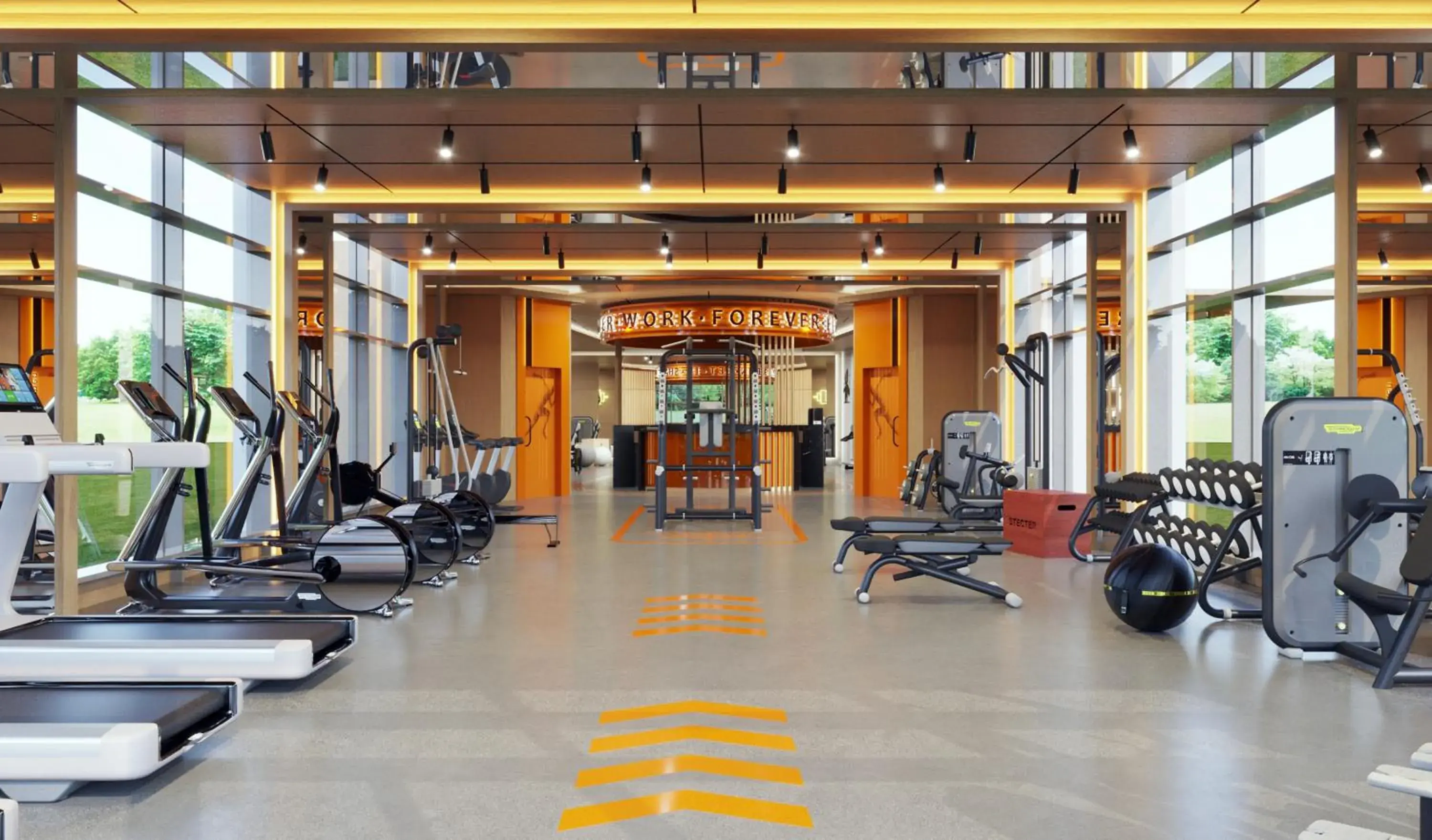 Fitness centre/facilities in Gloria Serenity Resort